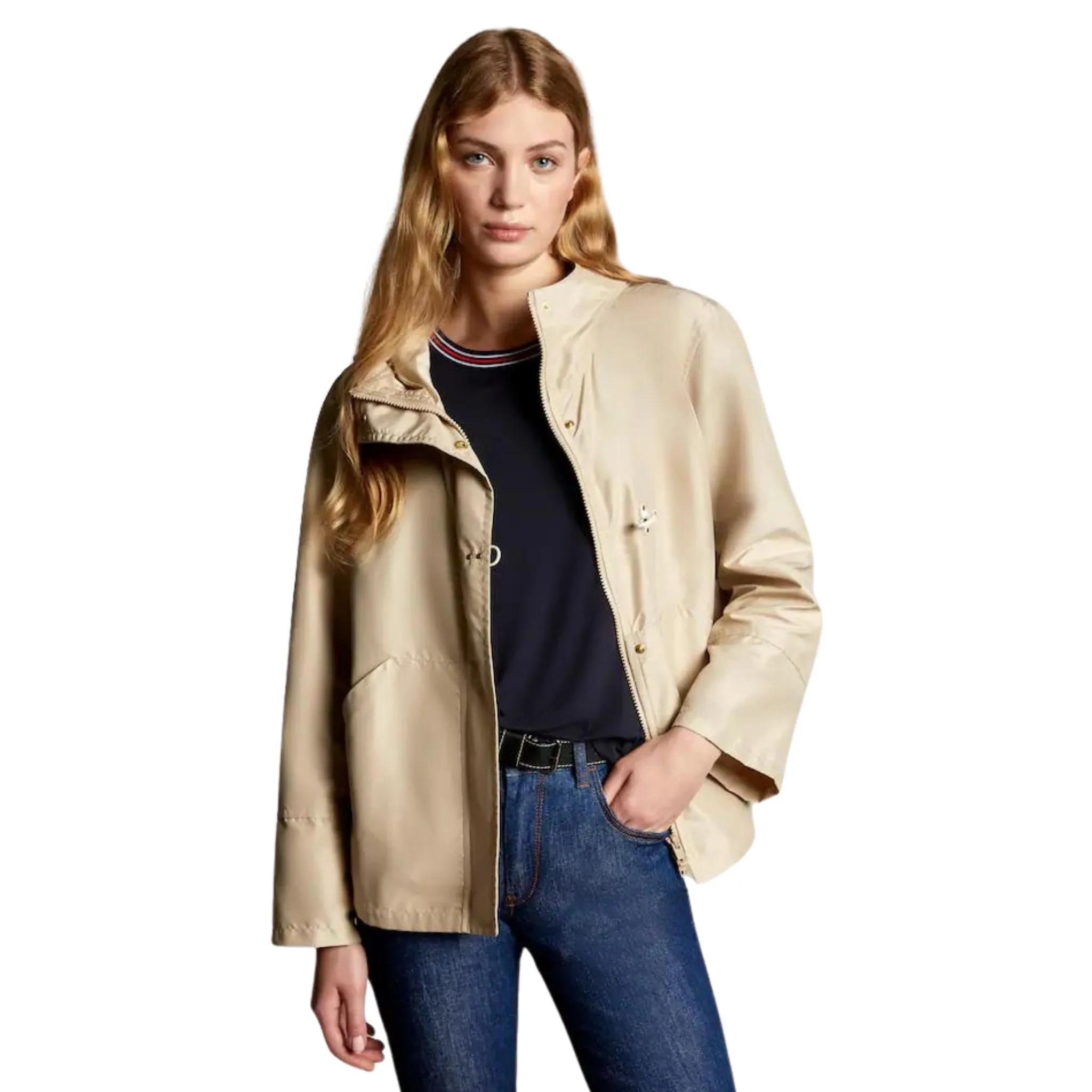 Parka Donna corto idrorepellente Beige