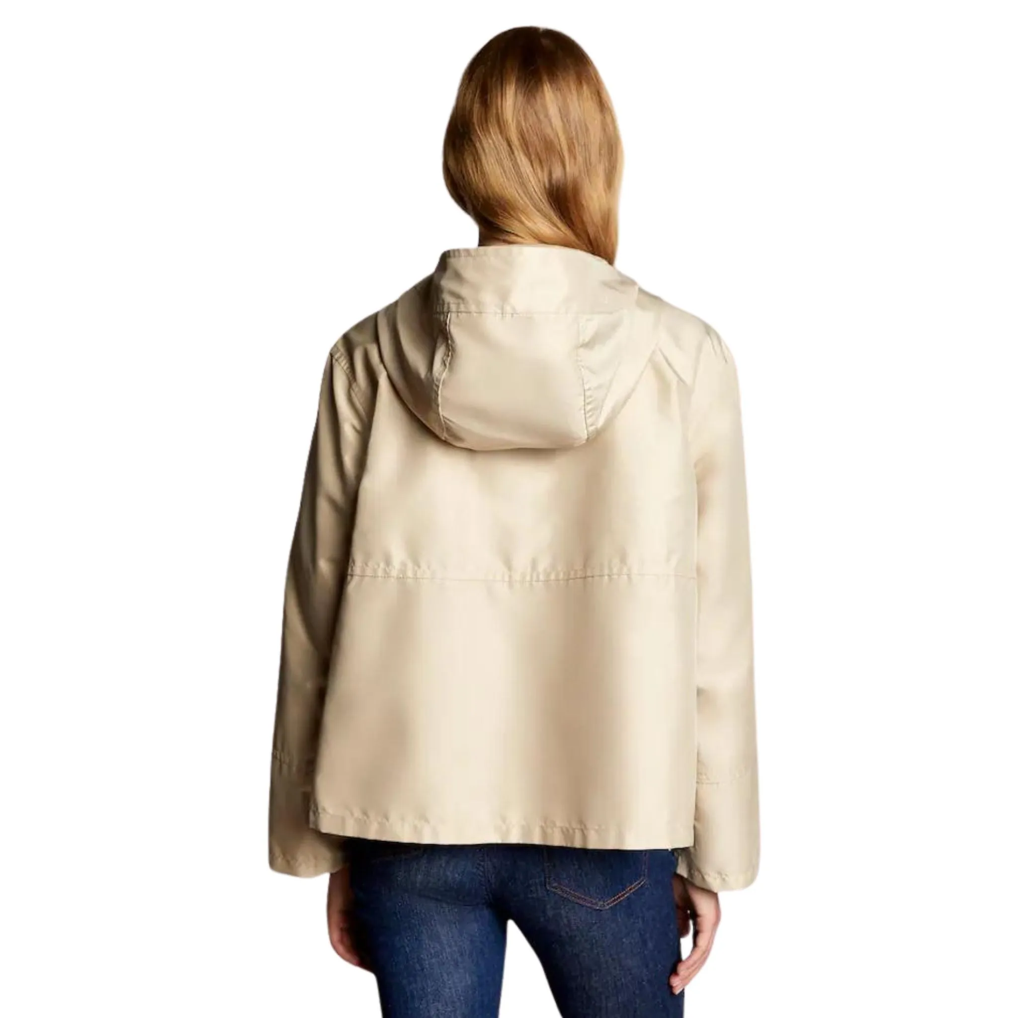 Parka Donna corto idrorepellente Beige