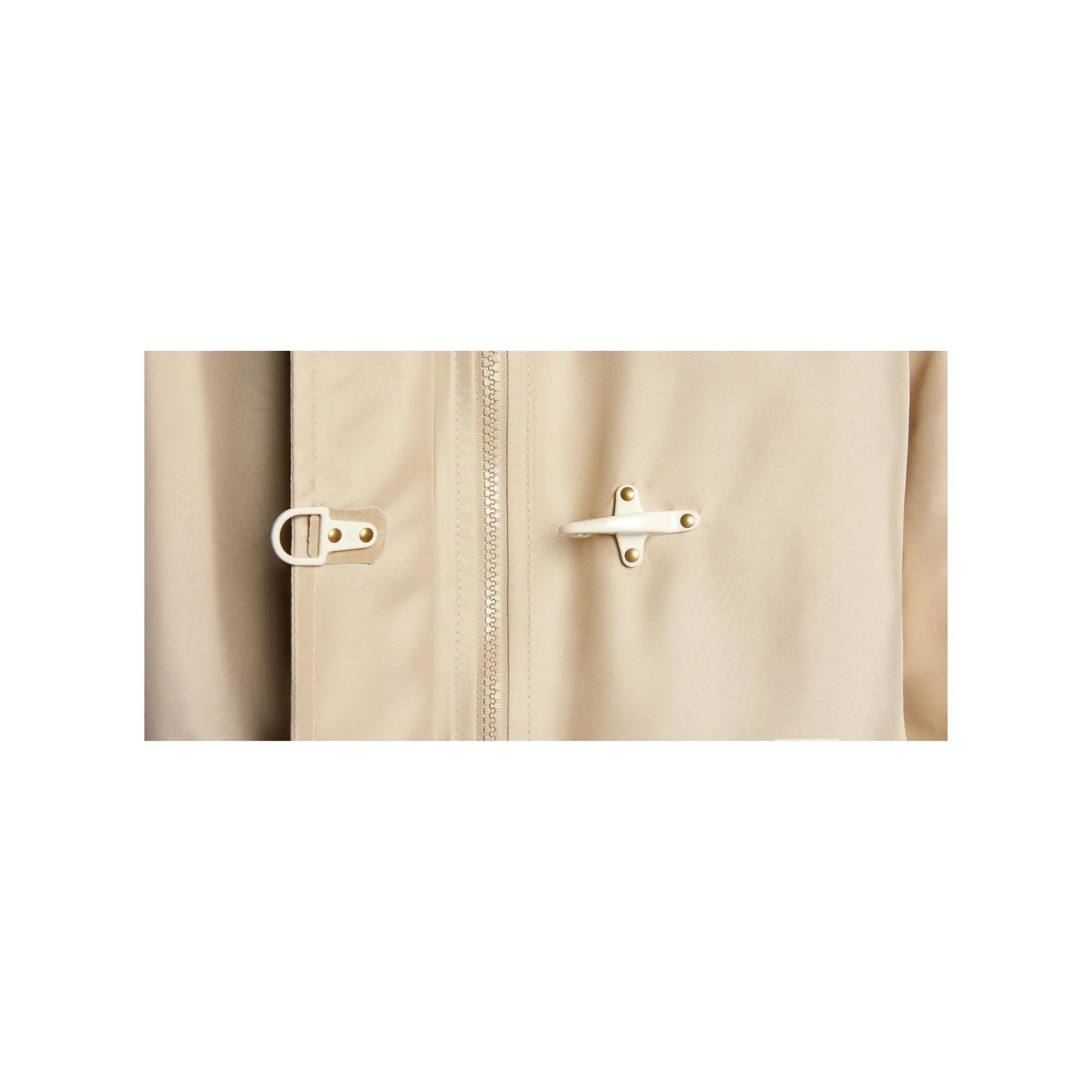 Parka Donna corto idrorepellente Beige