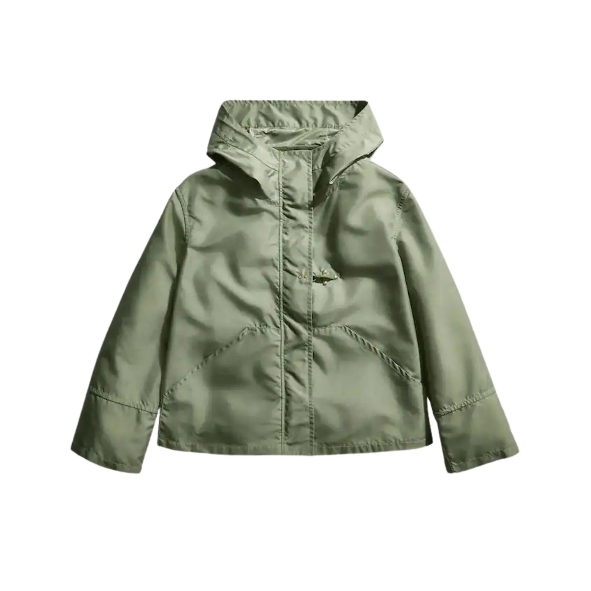 Parka Donna corto idrorepellente Verde