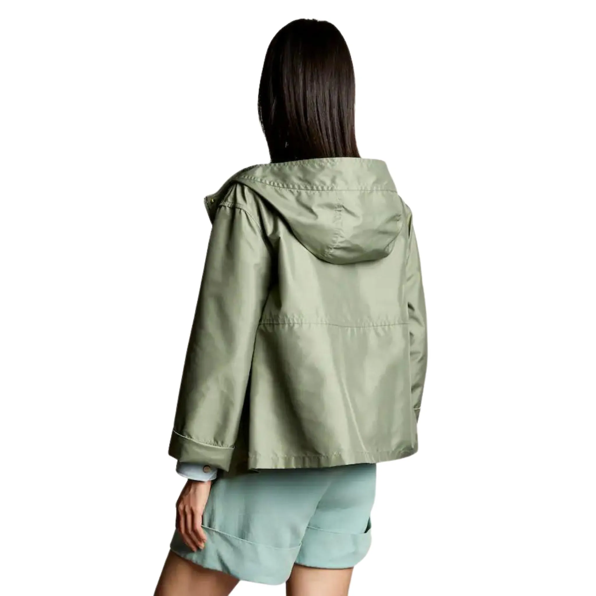 Parka Donna corto idrorepellente Verde