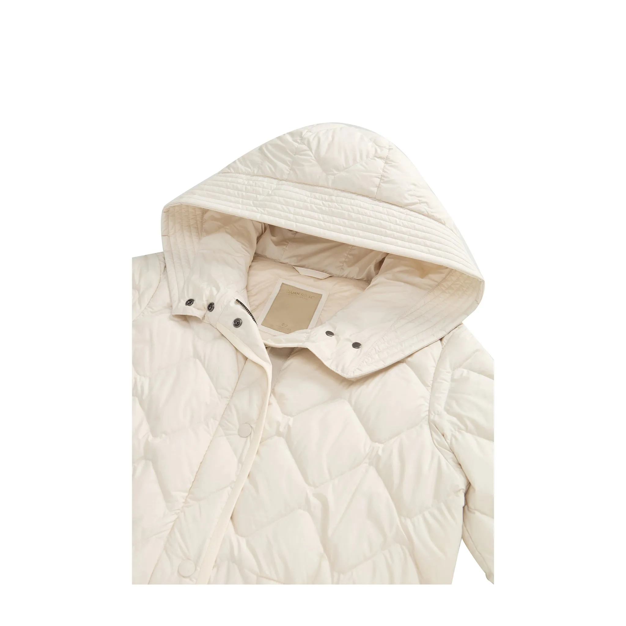 Parka Donna Heritage in microfibra Bianco