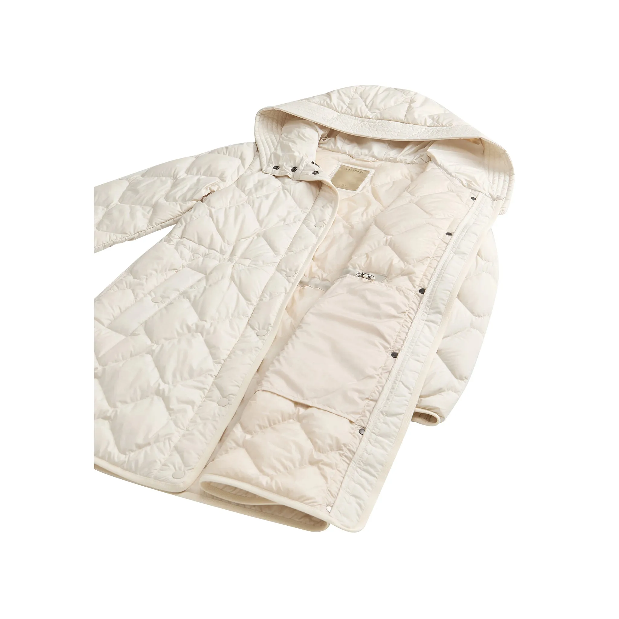 Parka Donna Heritage in microfibra Bianco