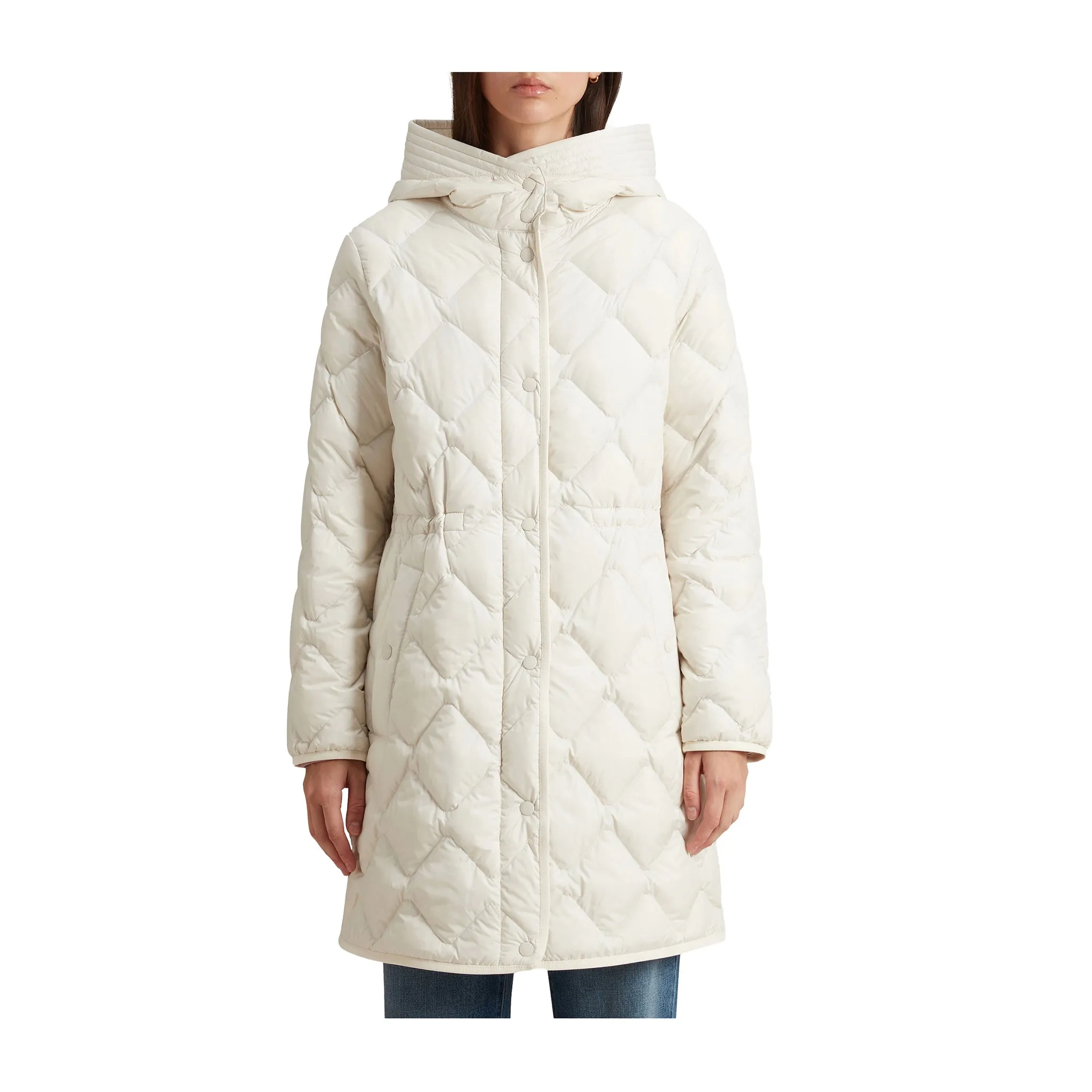 Parka Donna Heritage in microfibra Bianco