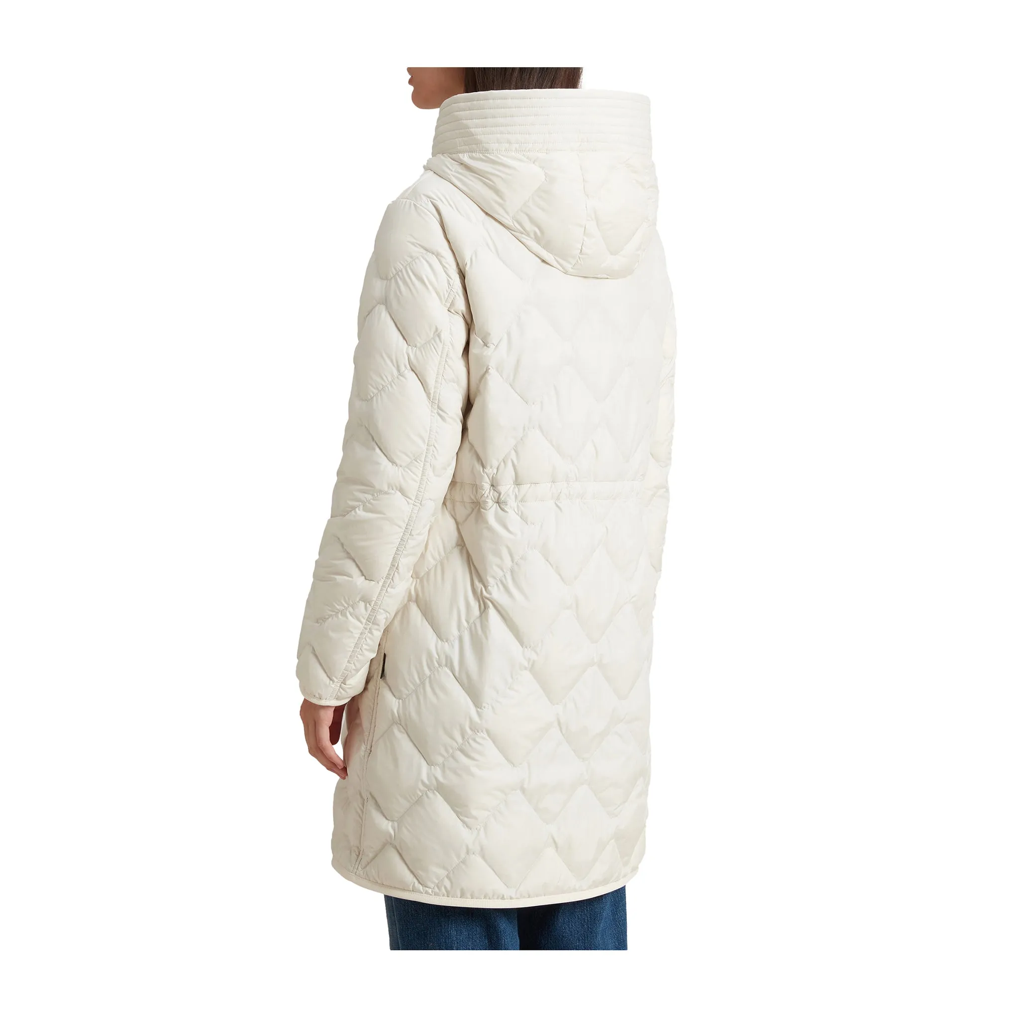 Parka Donna Heritage in microfibra Bianco