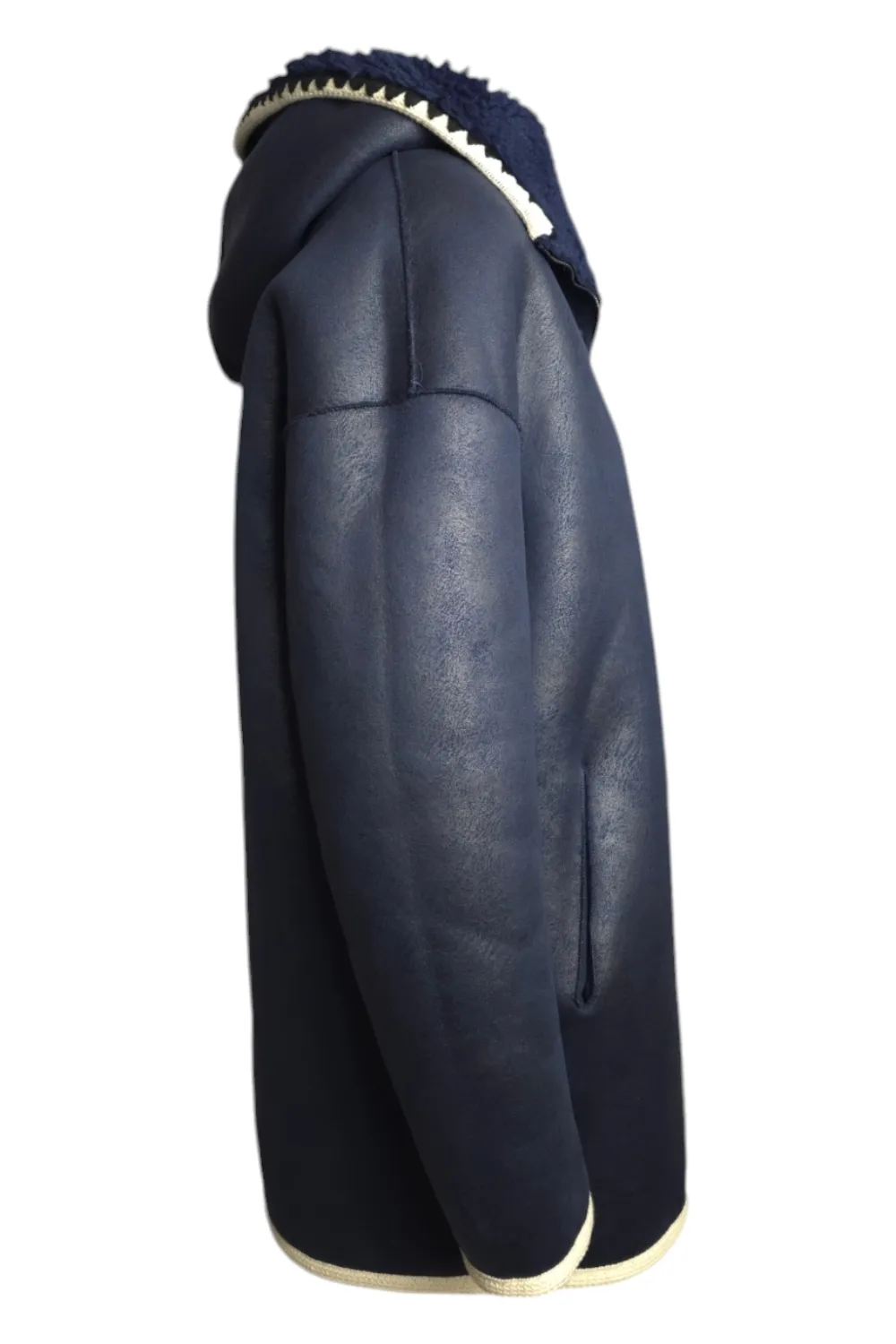 parka donna in orsetto blu