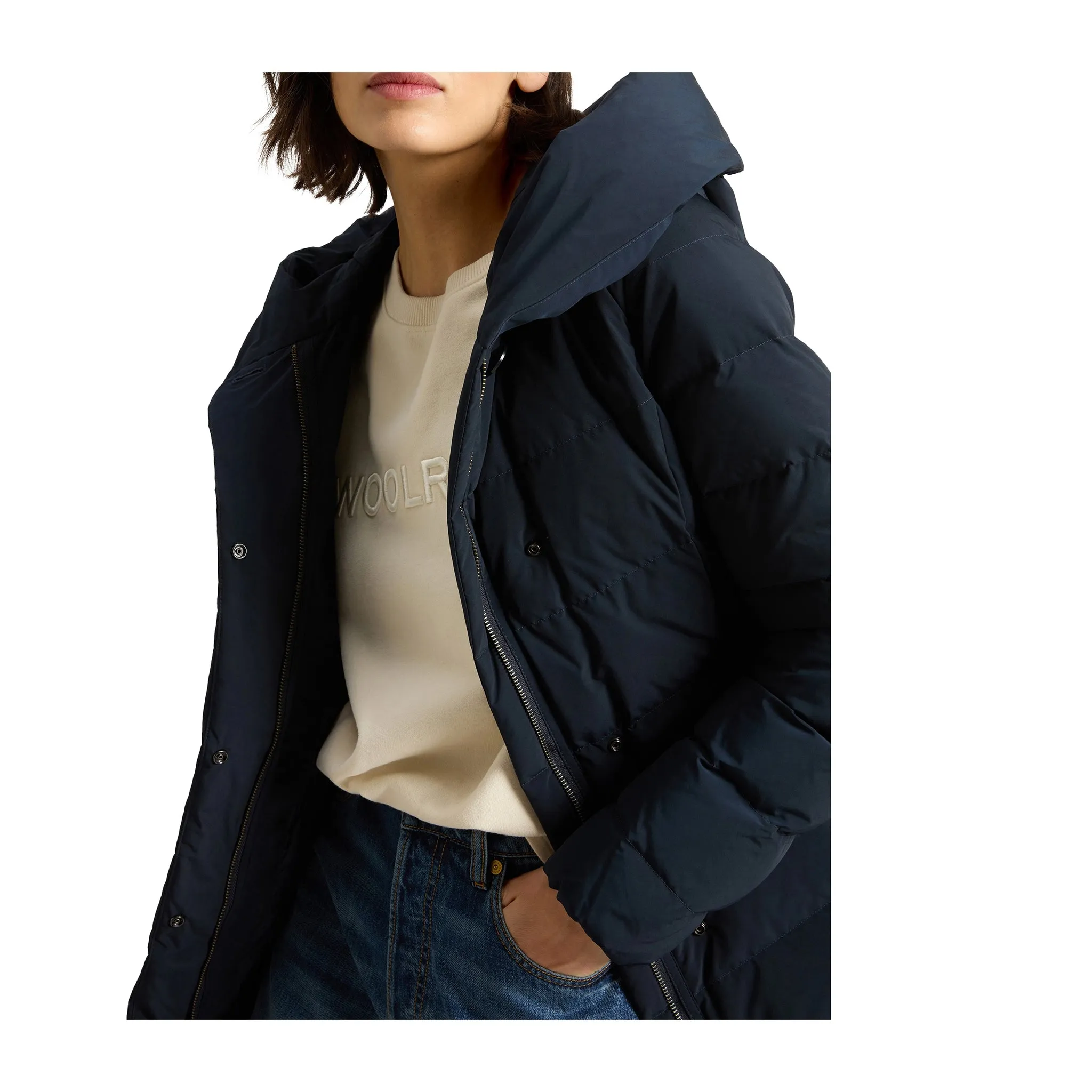 Parka Donna in Urban Touch Puffy Prescott Blu