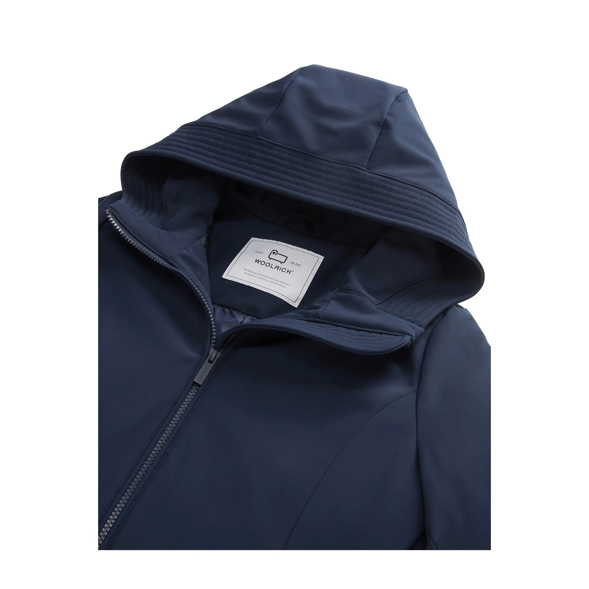 Parka Donna lungo Firth liscio Blu