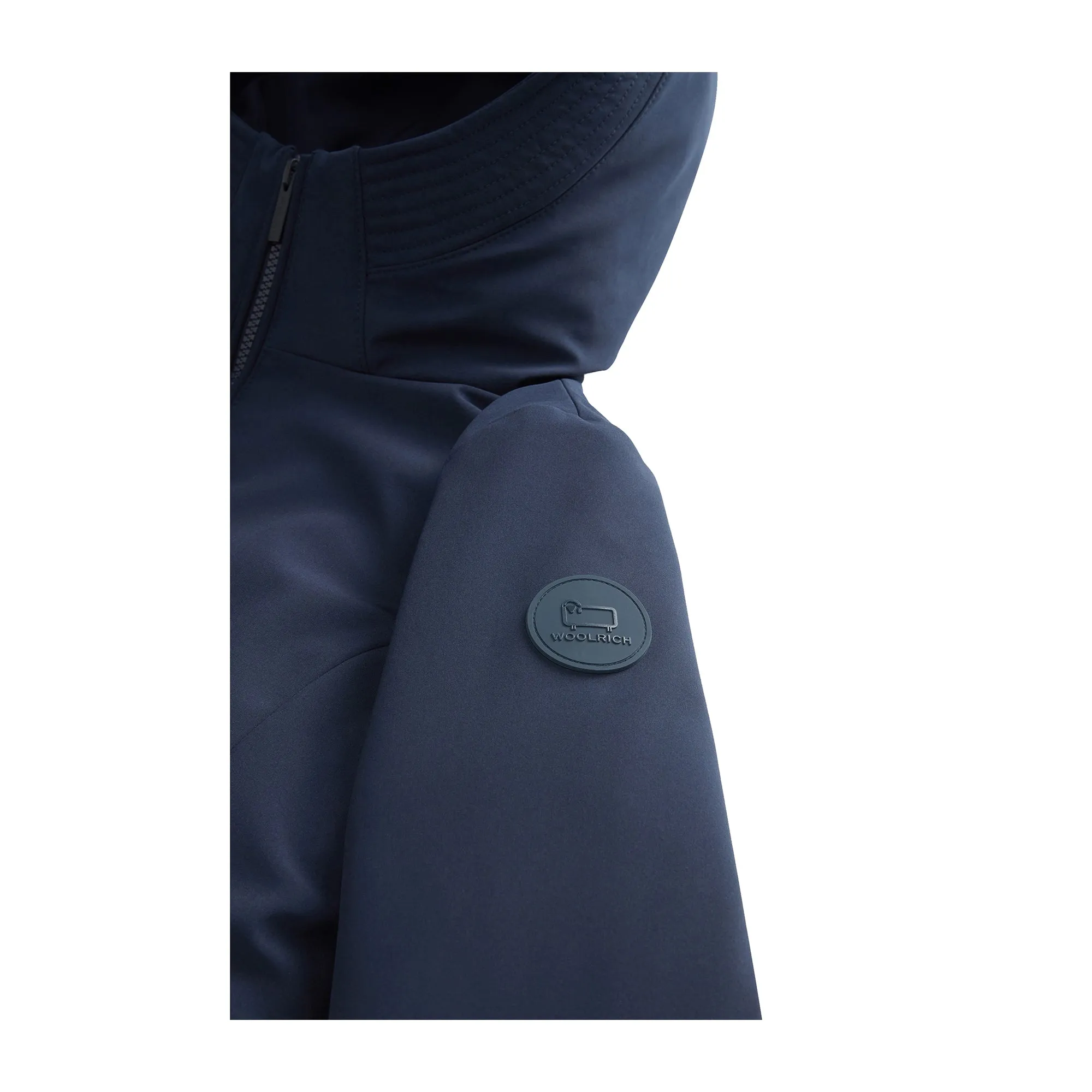 Parka Donna lungo Firth liscio Blu