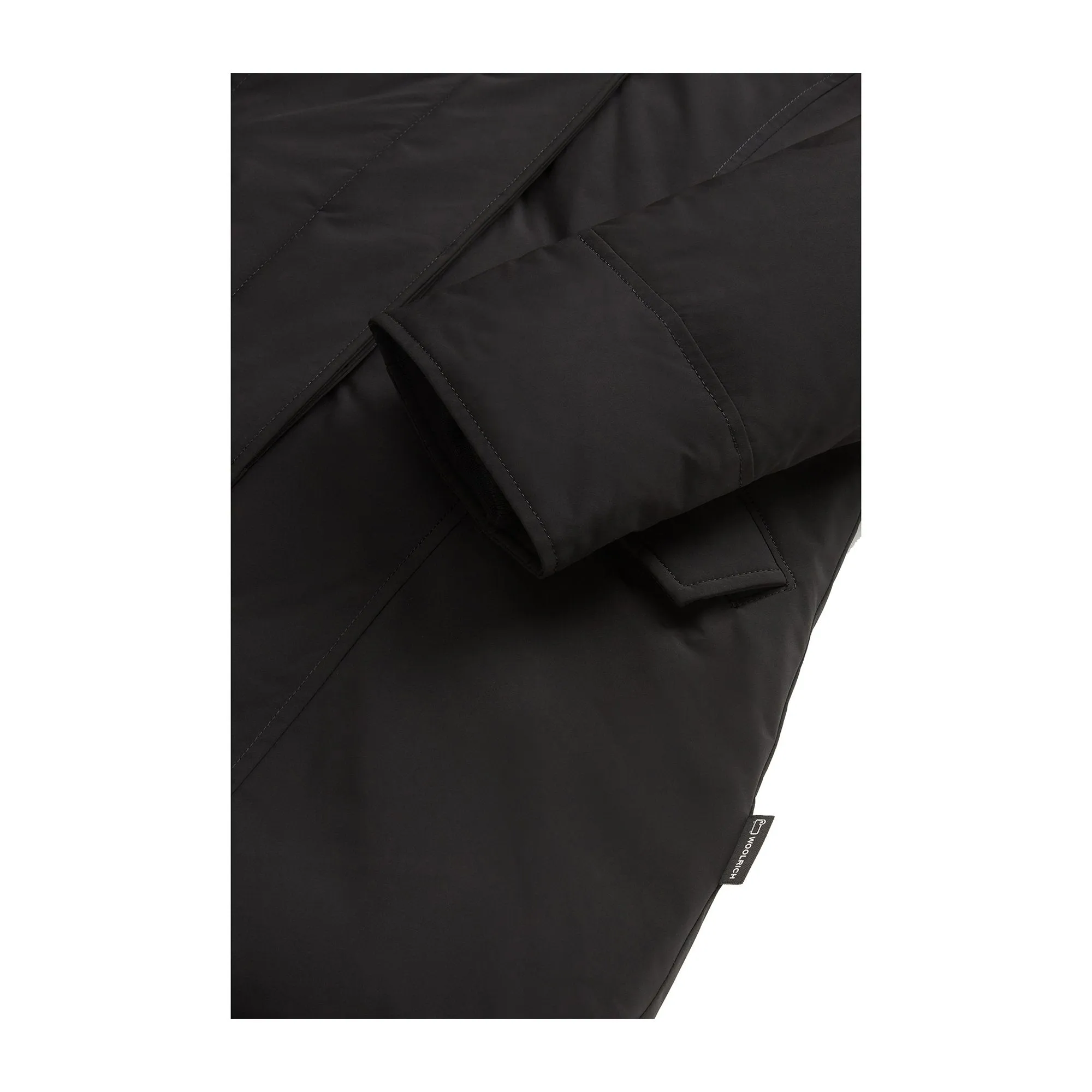 Parka Donna Luxury Artic con pelliccia Nero