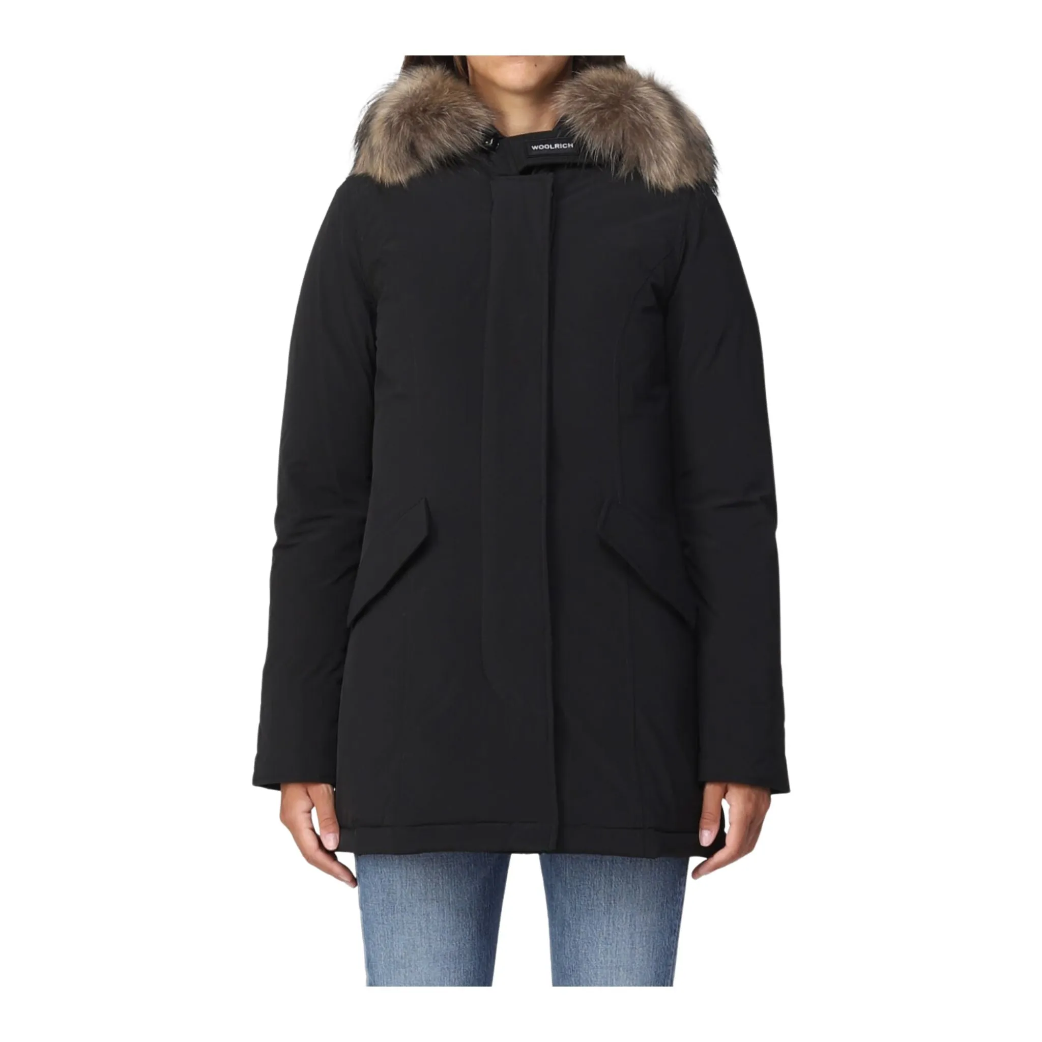 Parka Donna Nero con cappuccio