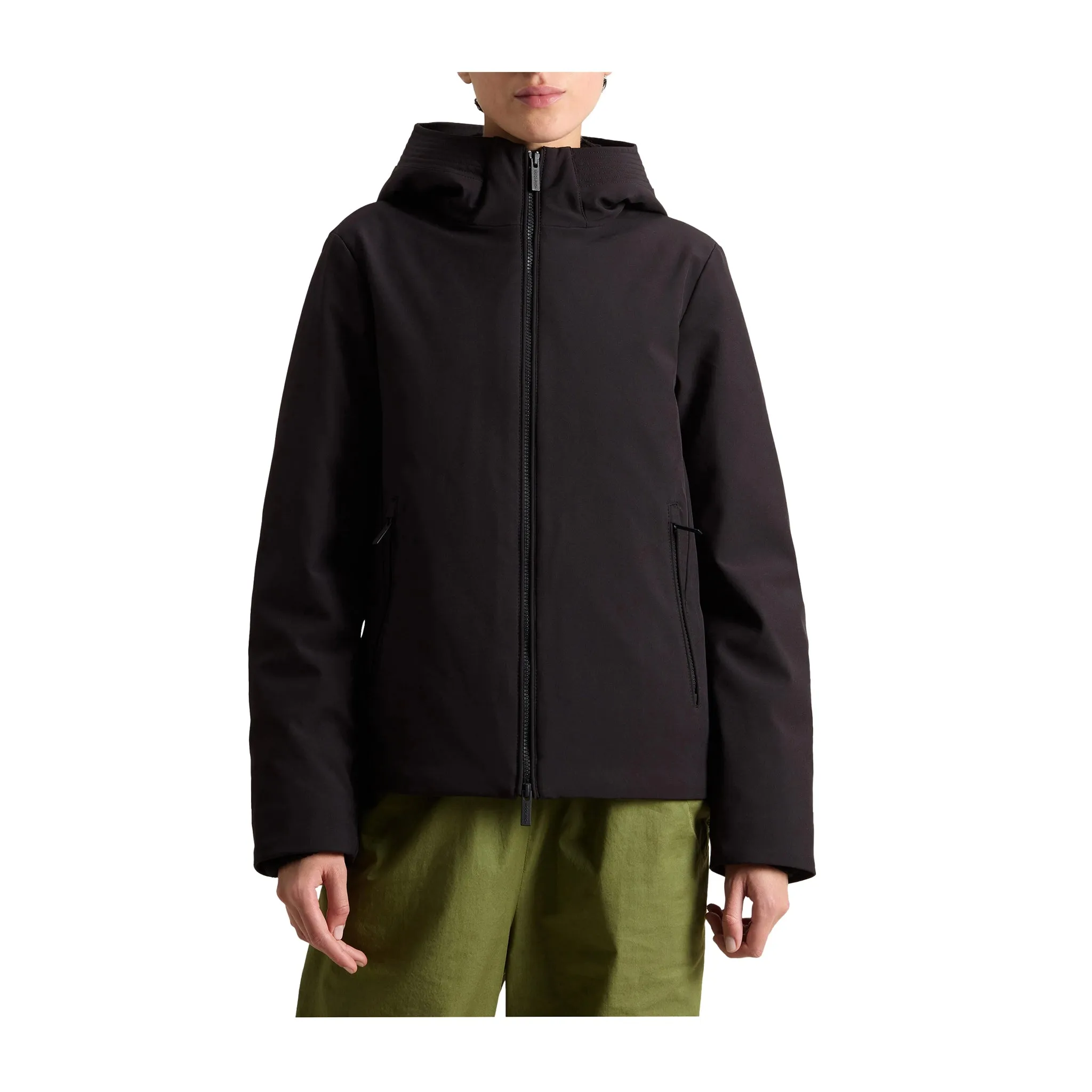 Parka Firth Donna Corto Tech Softshell Nero