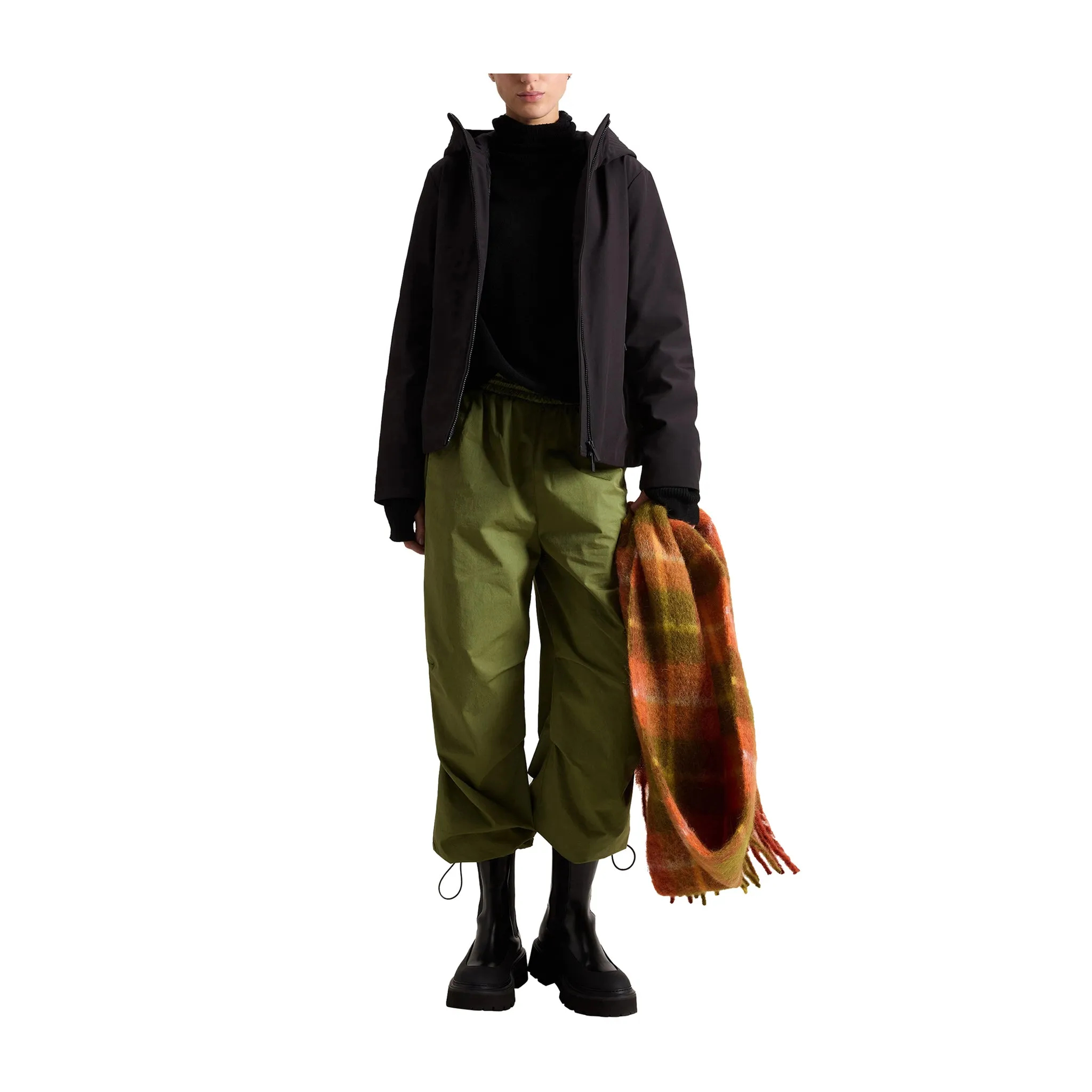 Parka Firth Donna Corto Tech Softshell Nero