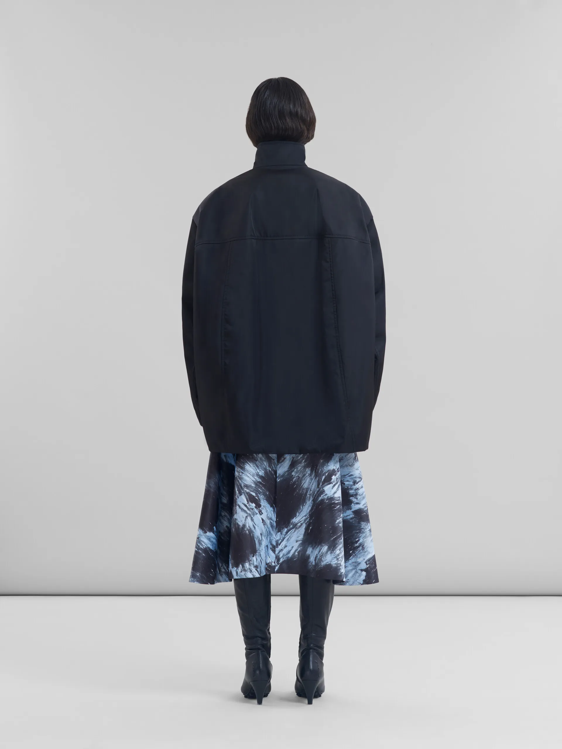 Parka in twill nero