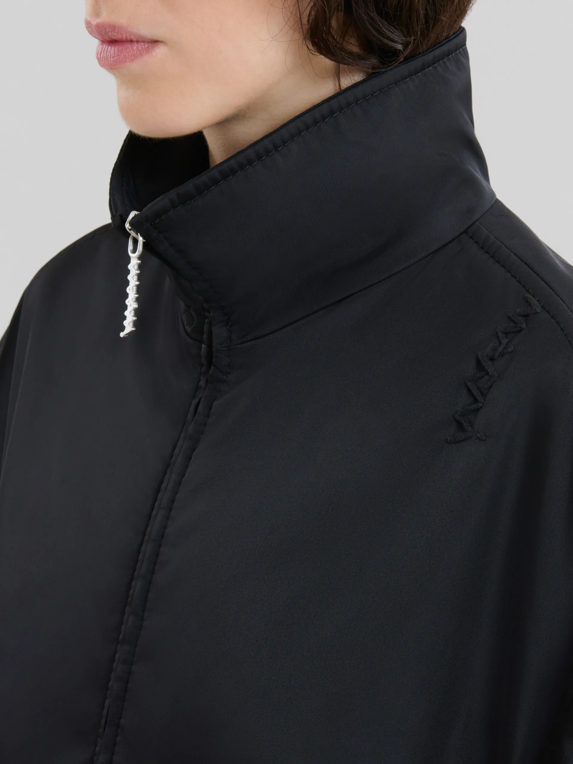 Parka in twill nero