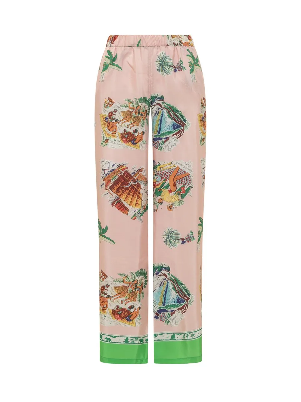 PAROSH Pantaloni con Stampa 