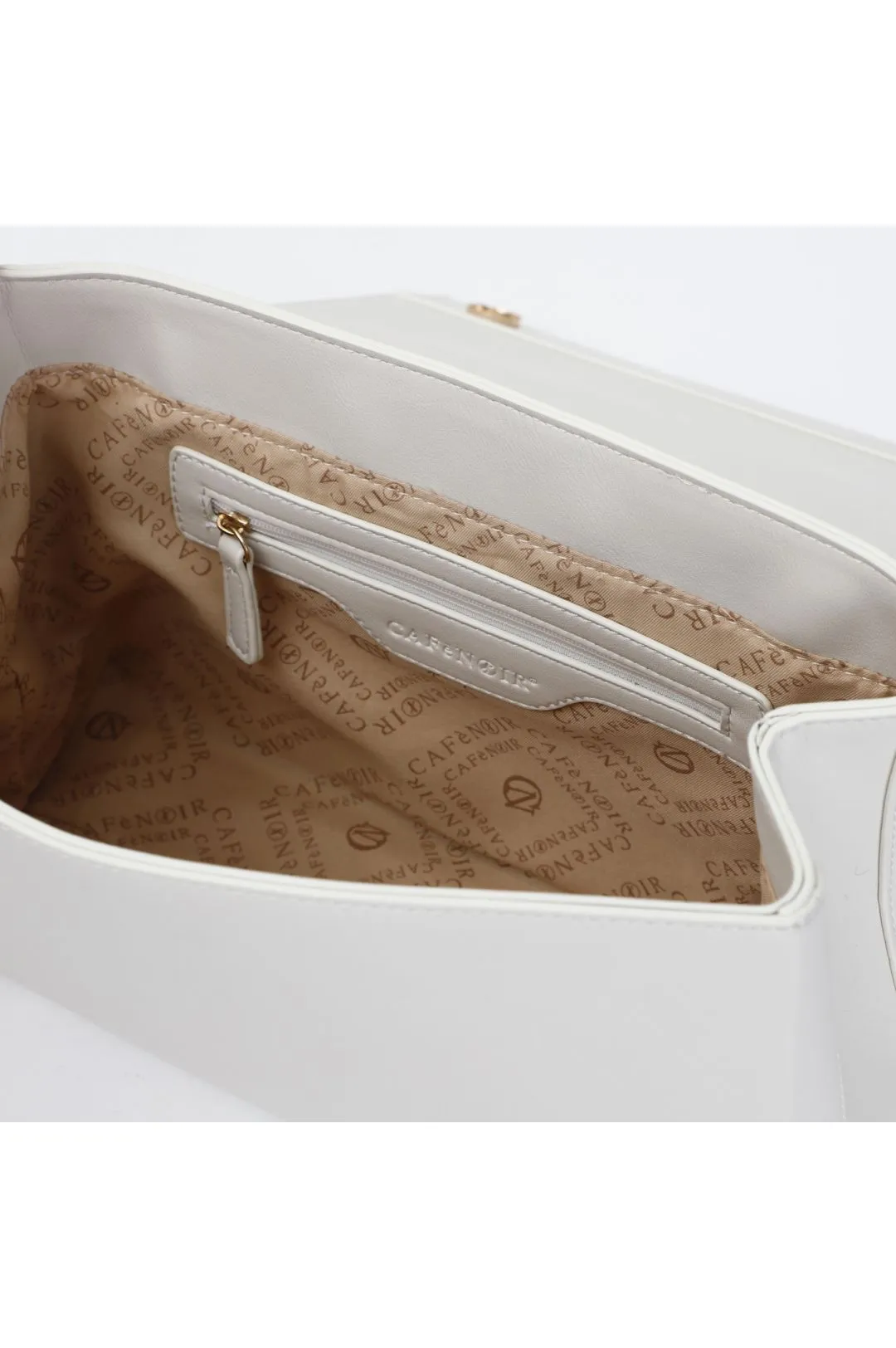 pattina con traforatura e manico bamboo bianco