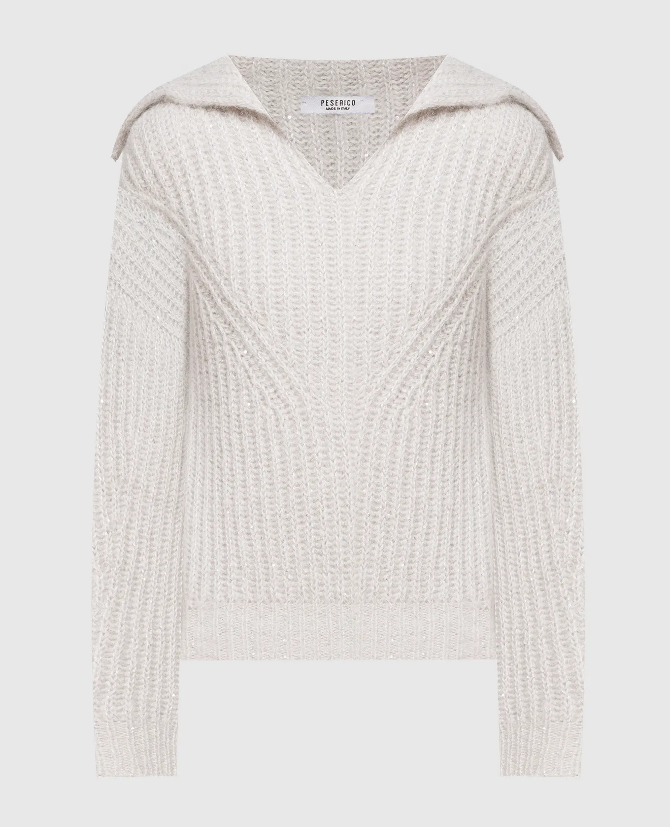 Peserico Maglione grigio con paillettes S99058F039087F