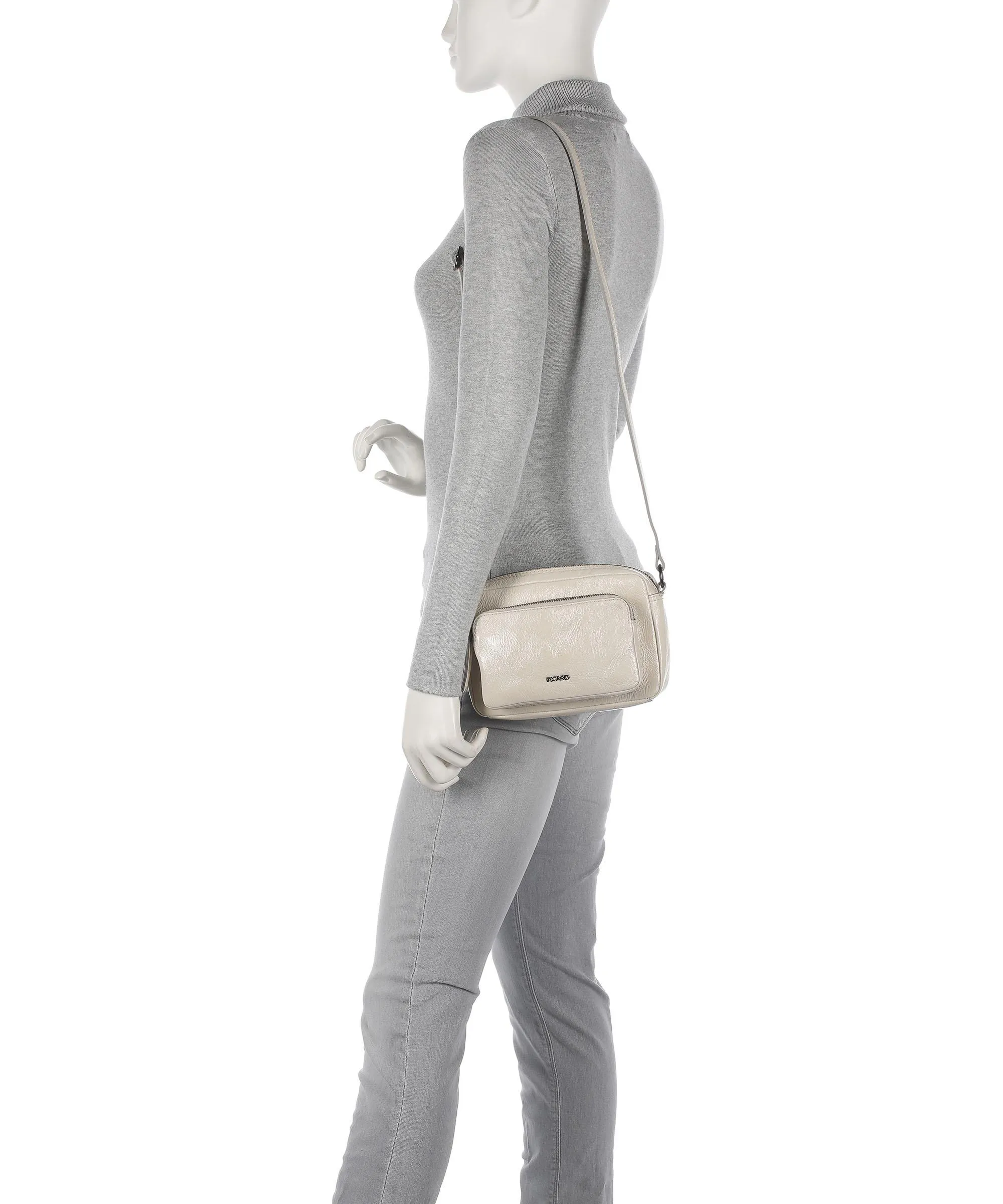  Picard Aquarius Borsa a tracolla pelle di vacchetta grana beige  