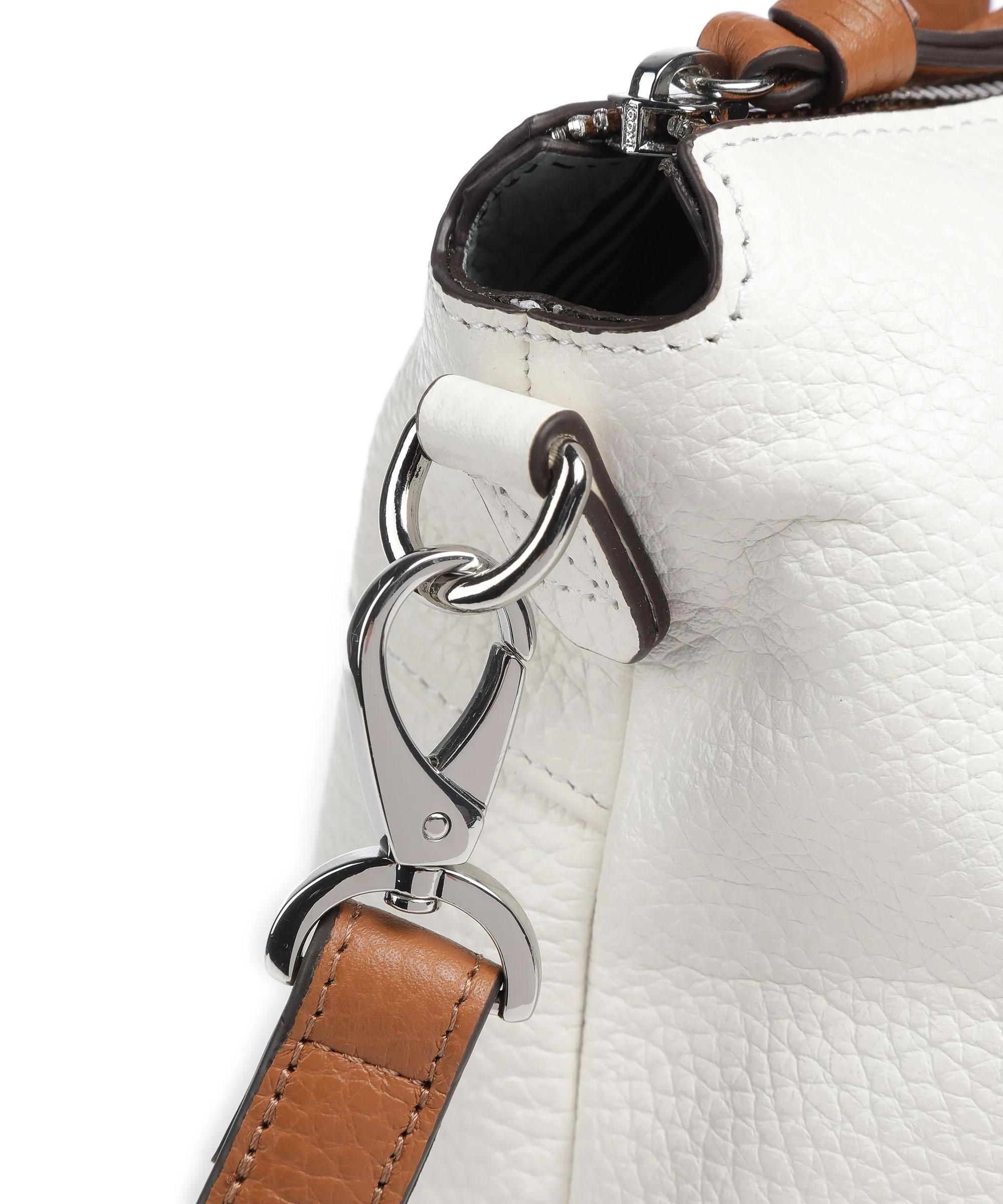  Picard Stripes Borsa shopper pelle di vacchetta grana bianco/marrone  