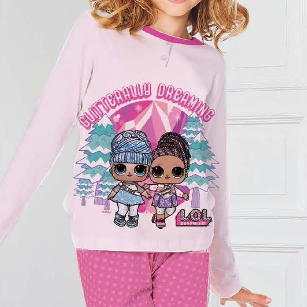 pigiama da bambina 900244 lol surprise caldo cotone interlock 