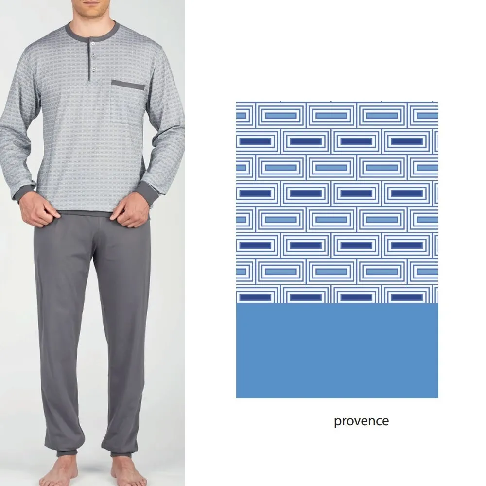 pigiama da uomo 2401 conformato con taschino cotone bip bip 
