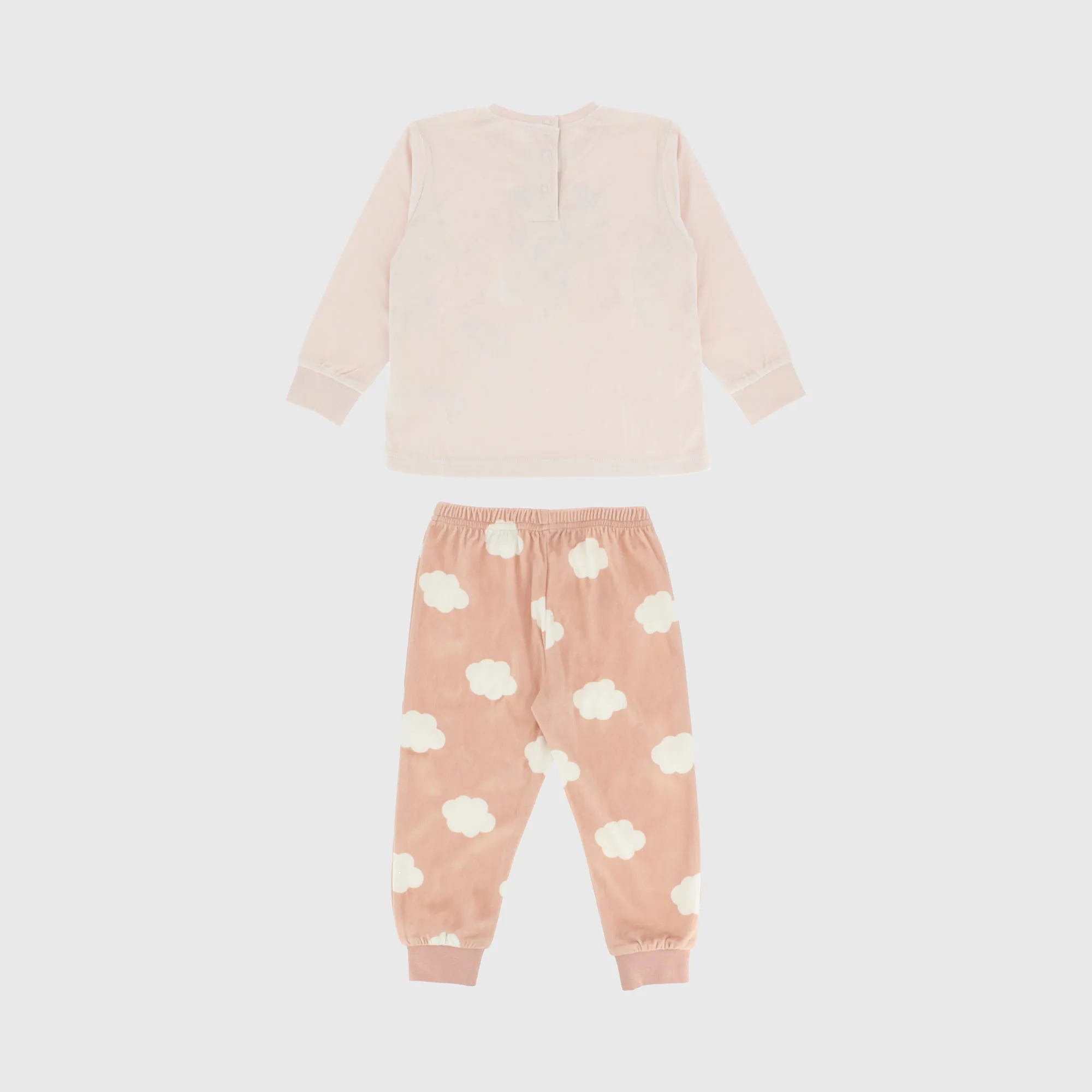 Pigiama in ciniglia da bambina, ROSA            