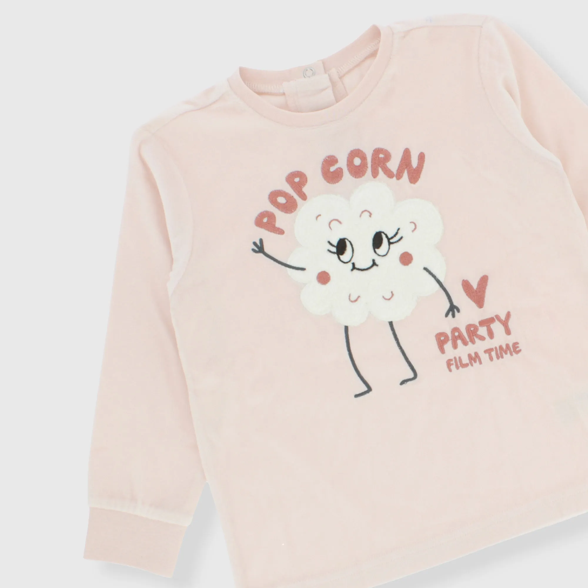 Pigiama in ciniglia da bambina, ROSA            