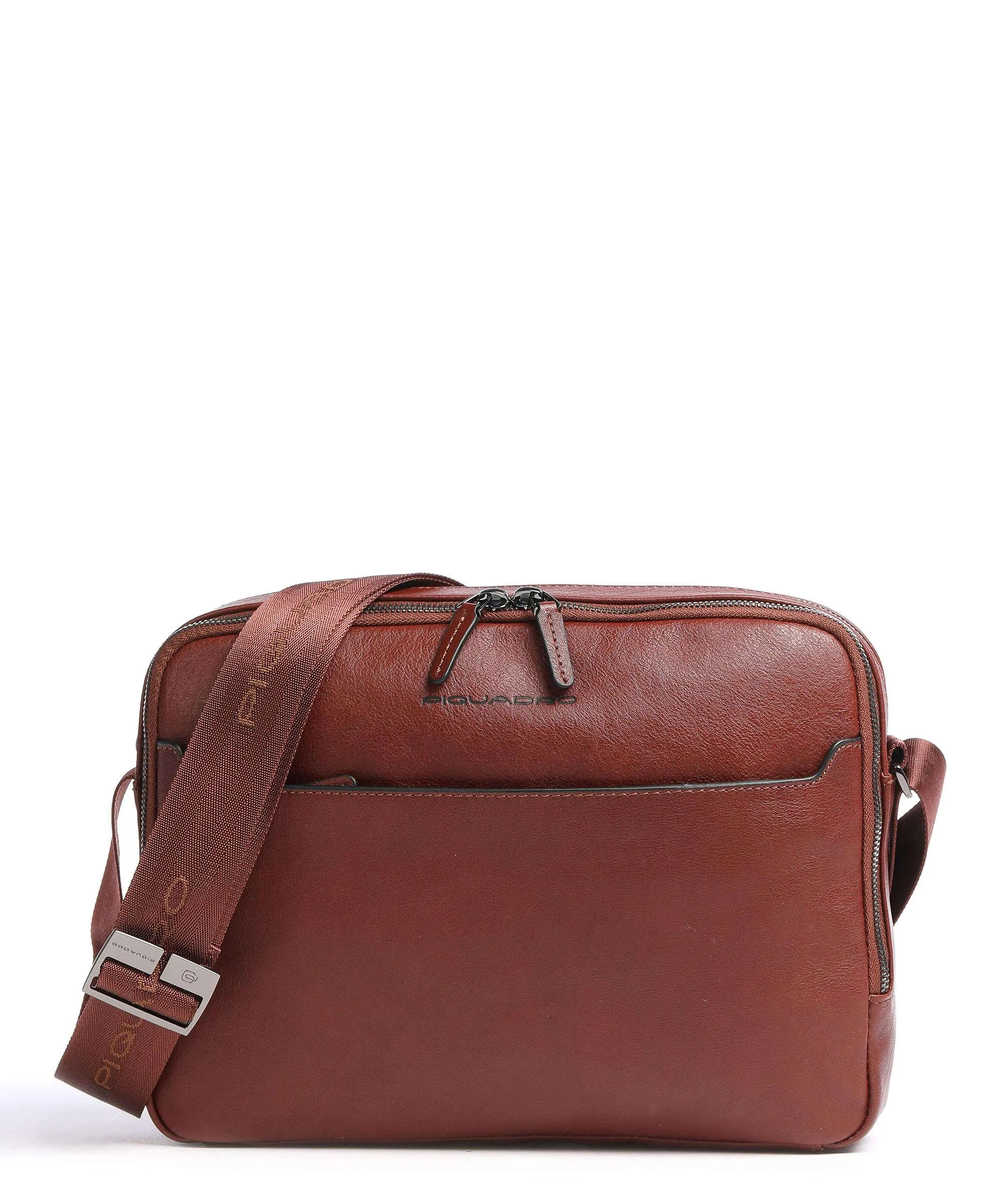  Piquadro Black Square Cartella pelle marrone  