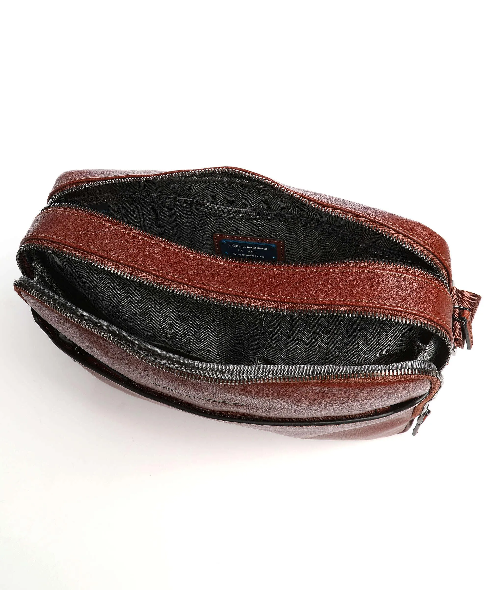  Piquadro Black Square Cartella pelle marrone  