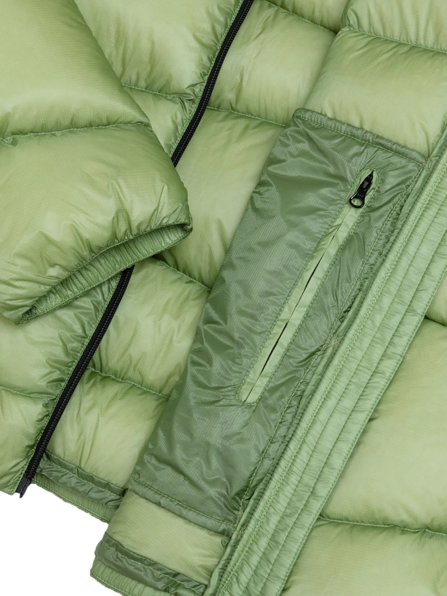 Piumino ad Onde in Nylon Ripstop
