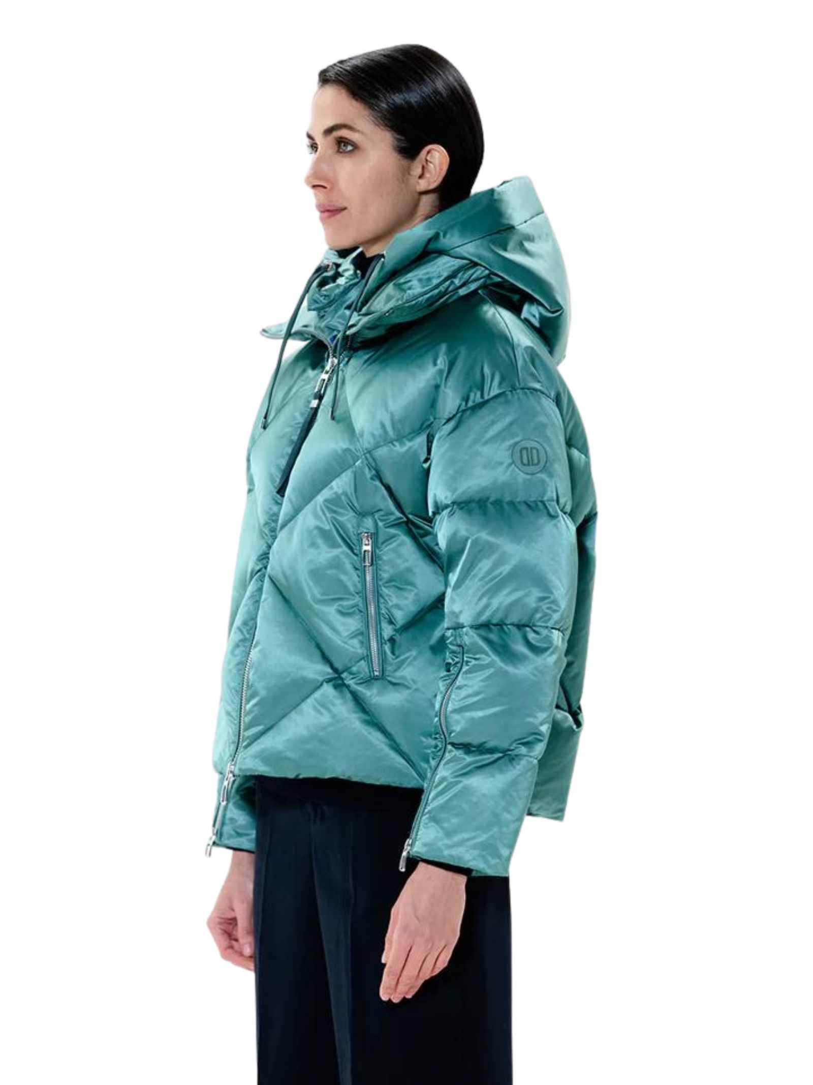 Piumino corto oversize