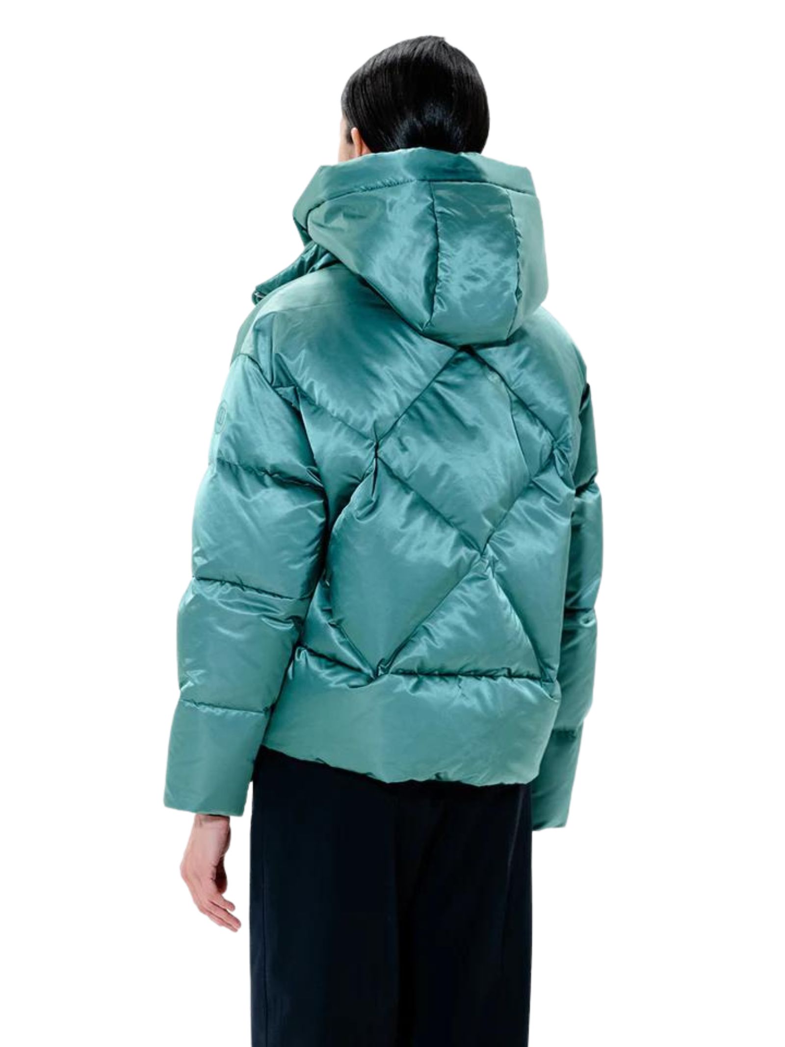 Piumino corto oversize