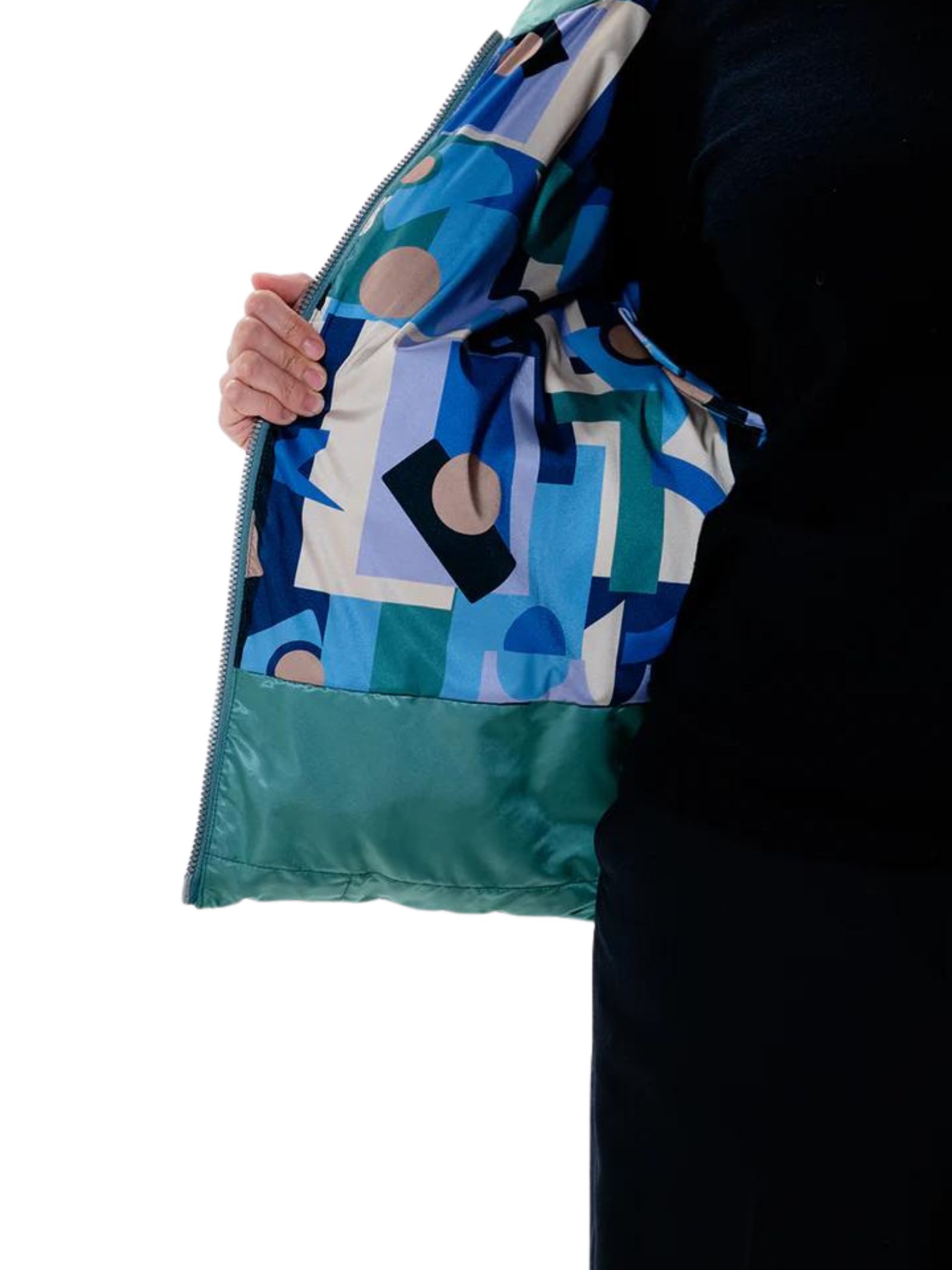 Piumino corto oversize
