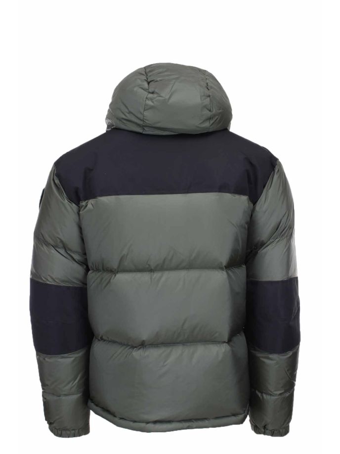 Piumino oversize bicolore