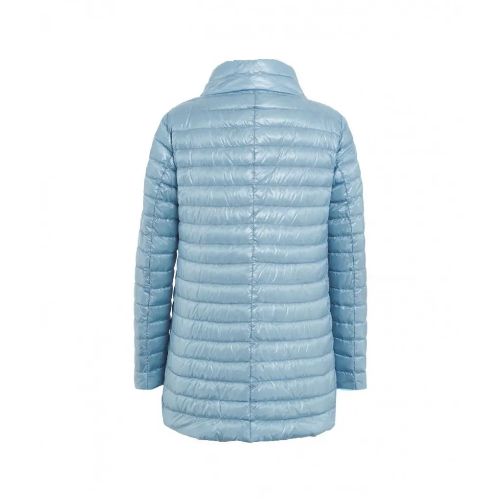 Piumino trapuntato azzurro