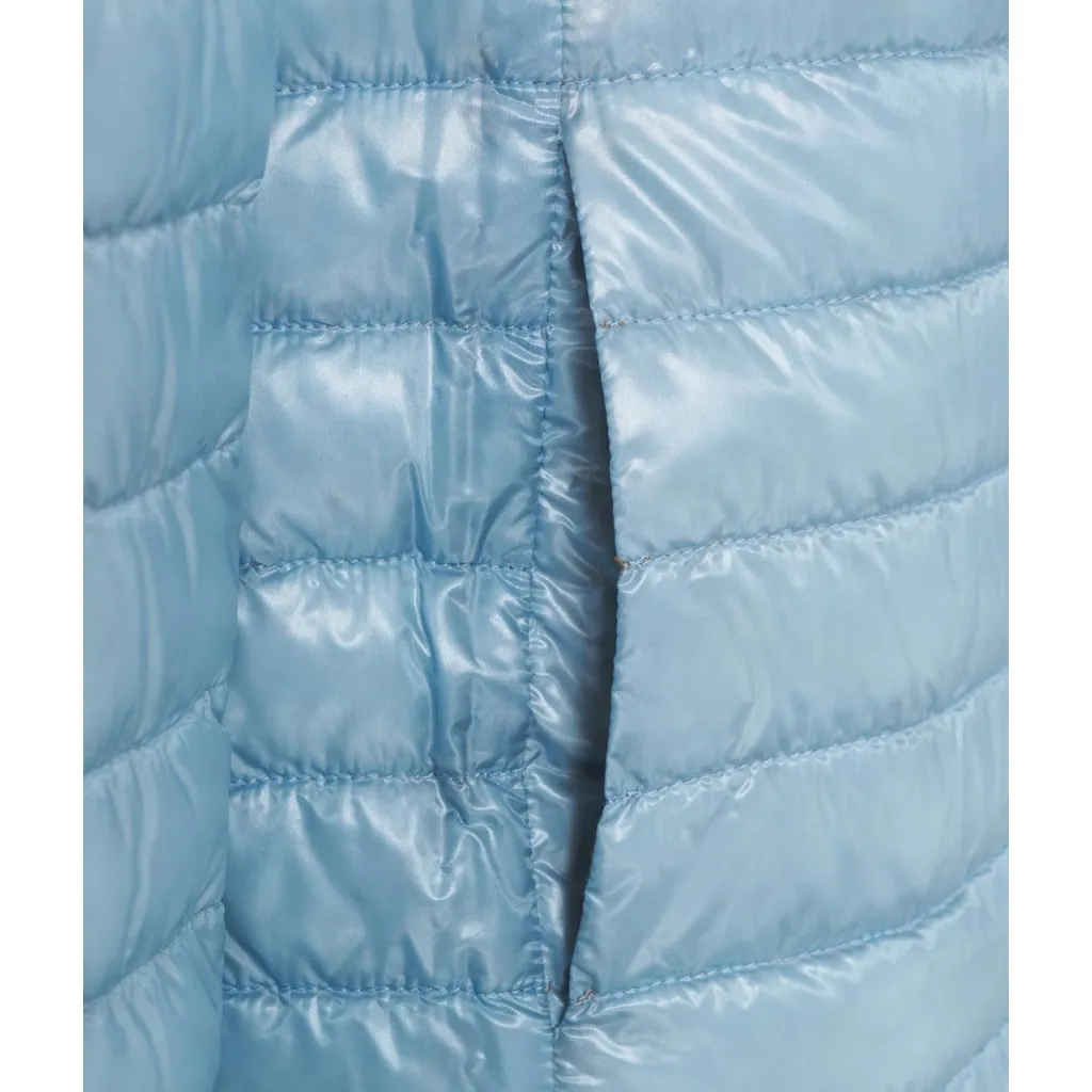 Piumino trapuntato azzurro