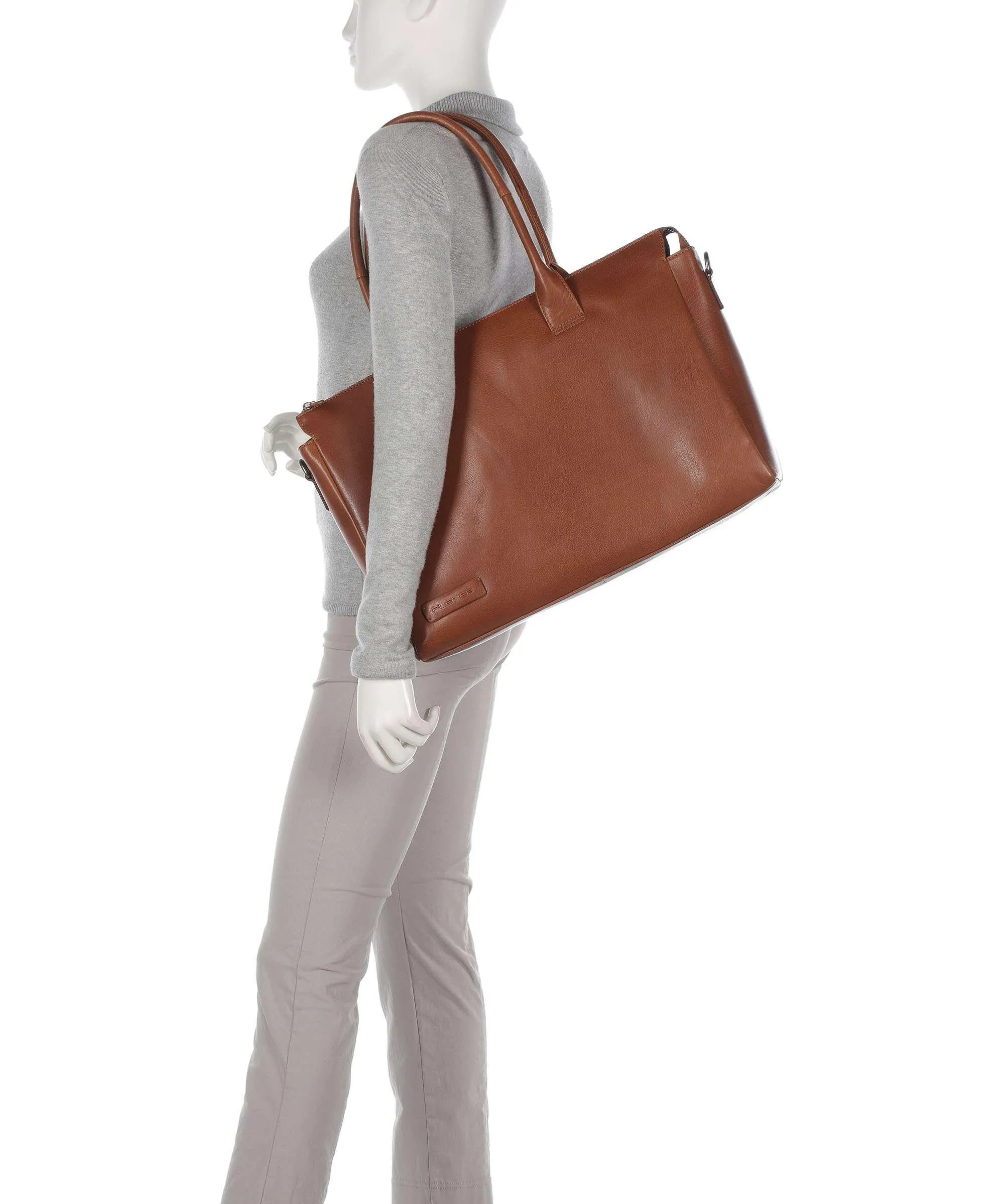  Plevier Rock Copal Borsa shopper 15″ pelle di bufalo cognac  