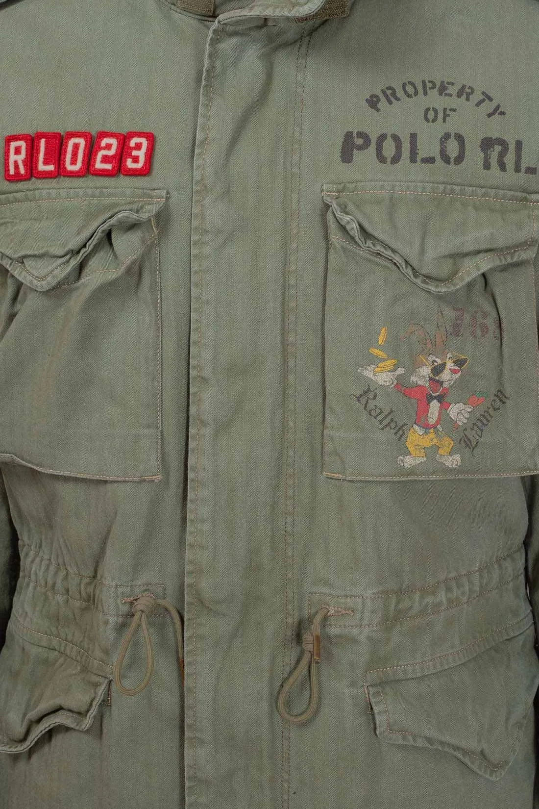 POLO RALPH LAUREN Parka uomo con patch e stampe logo