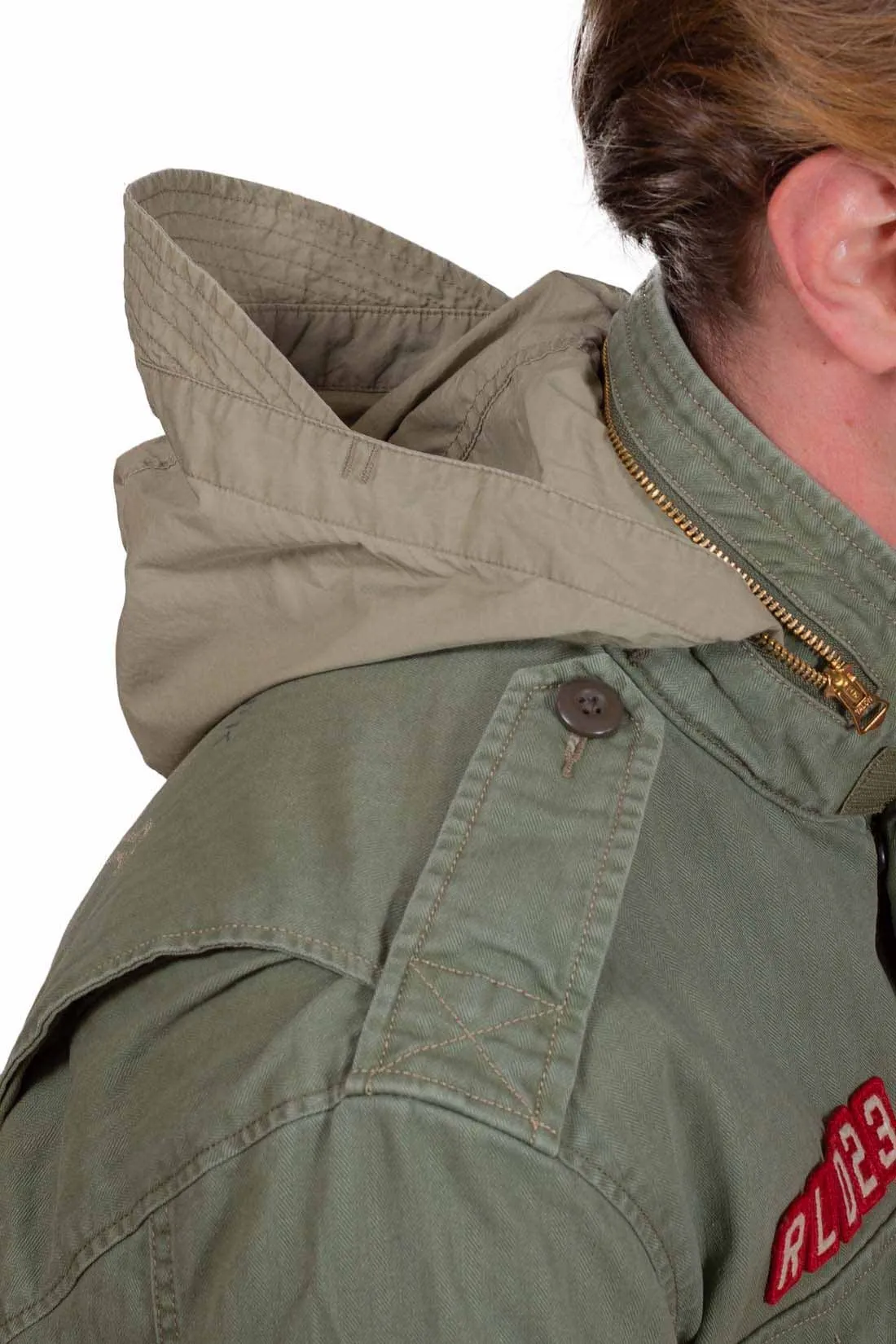 POLO RALPH LAUREN Parka uomo con patch e stampe logo