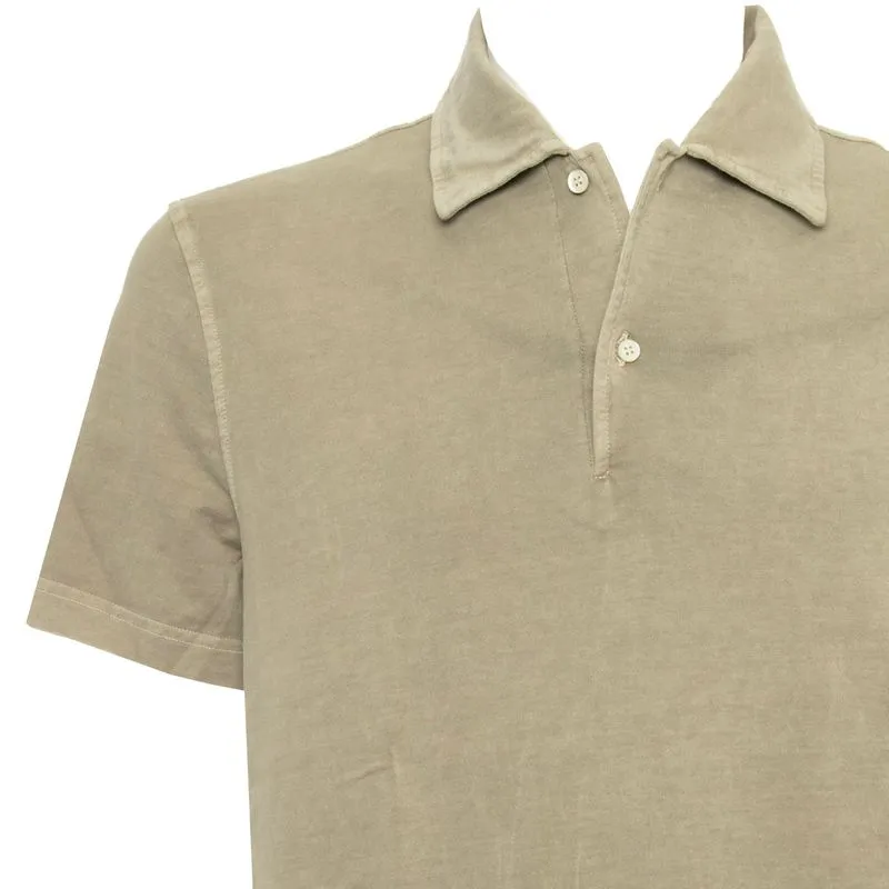 Polo washed in puro cotone 