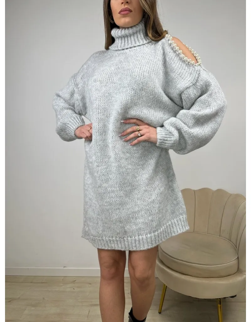 PULL DRESS CYLAN GRIGIO CHIARO