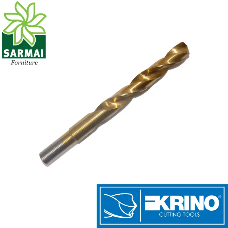 PUNTA TRAPANO PER  FERRO KRINO HSS-G TITANIO DIN 338 CODOLO RIDOTTO