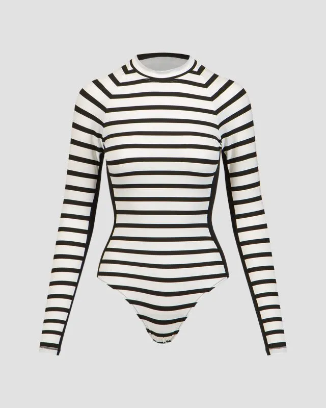 Reggiseno del costume da bagno a righe da donna Vilebrequin Lexya Rashguard