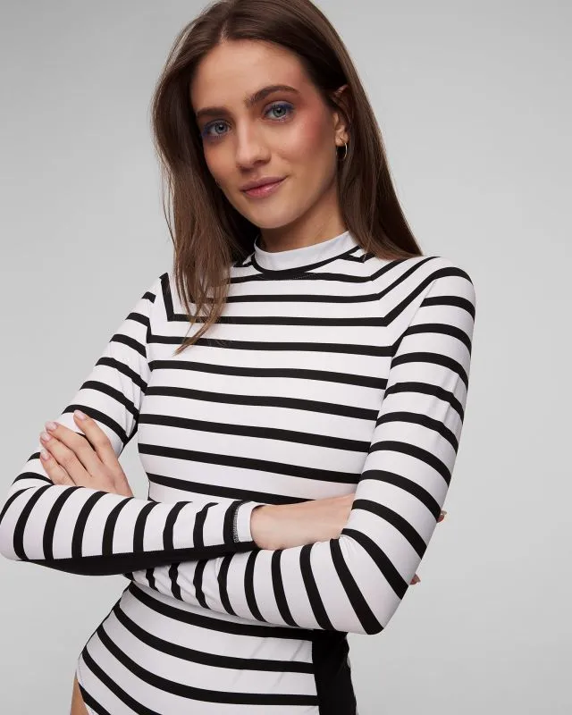 Reggiseno del costume da bagno a righe da donna Vilebrequin Lexya Rashguard