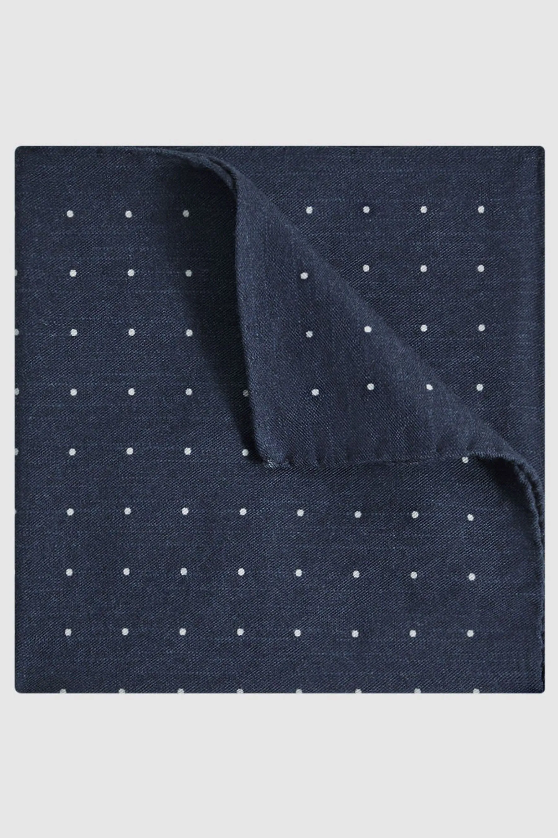 Reiss - Fazzoletto da taschino in cotone e lana toscano a pois    