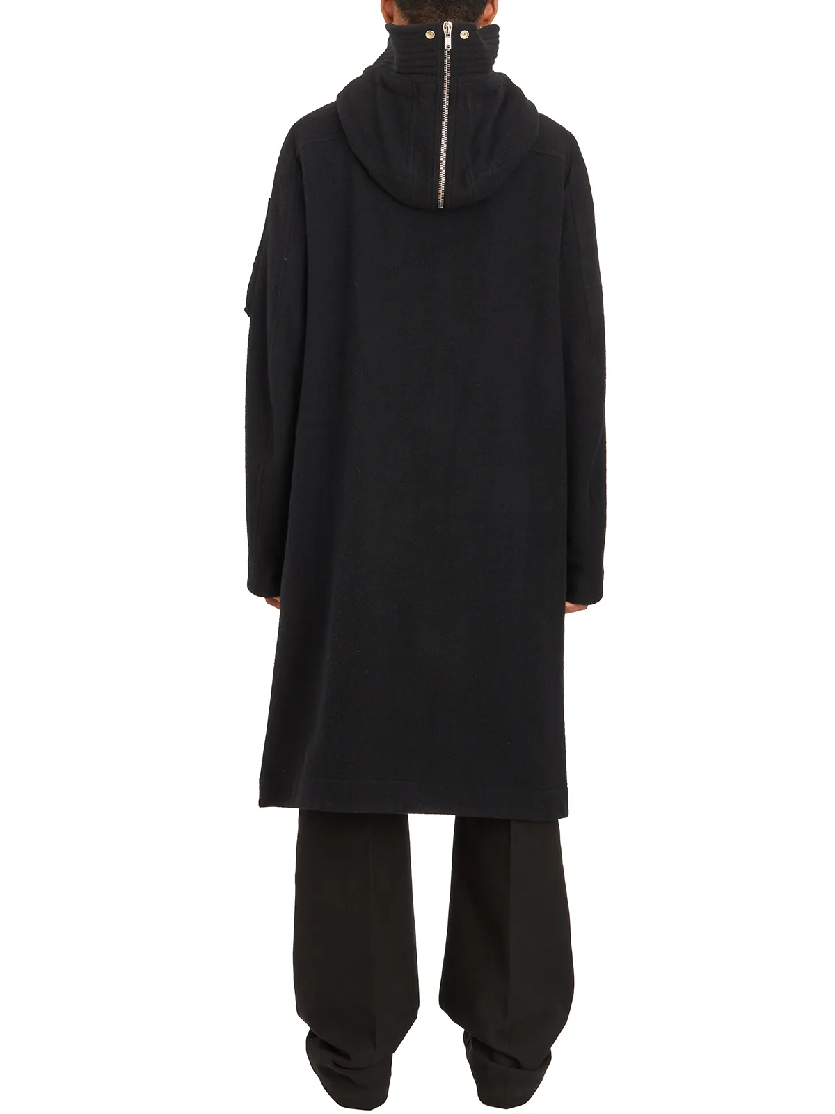 RICK OWENS  PARKA MEGAPARKA IN LANA BLACK 