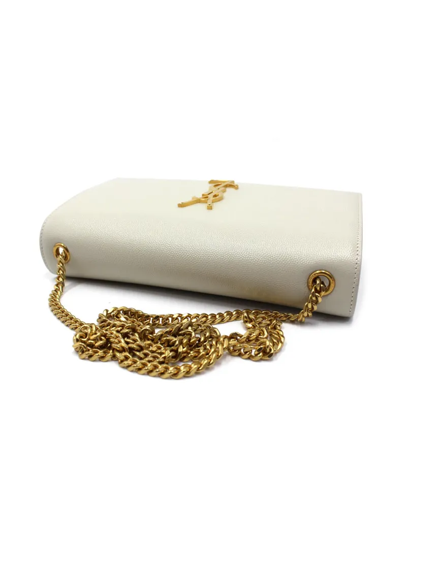 Saint Laurent Kate Pelle Bianca
