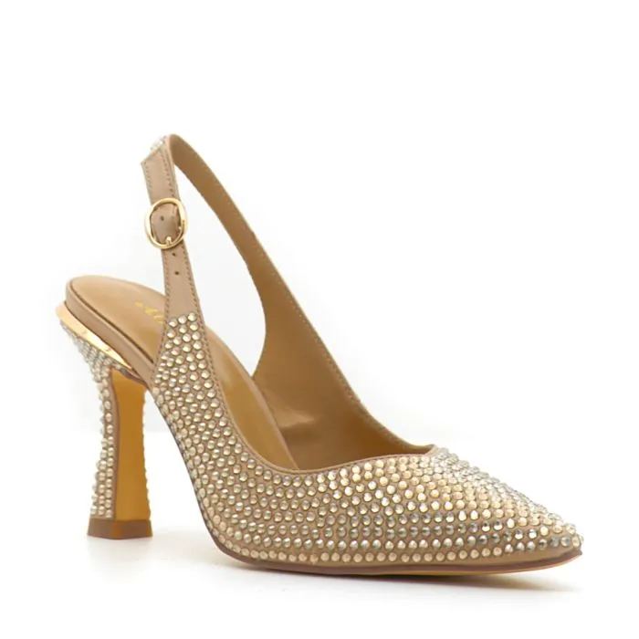 SCARPE SATIN GOLD