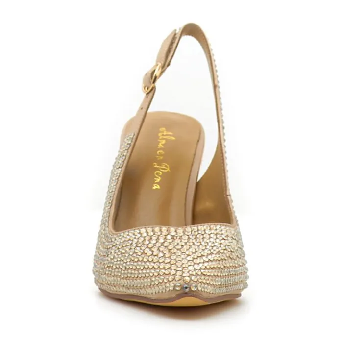 SCARPE SATIN GOLD
